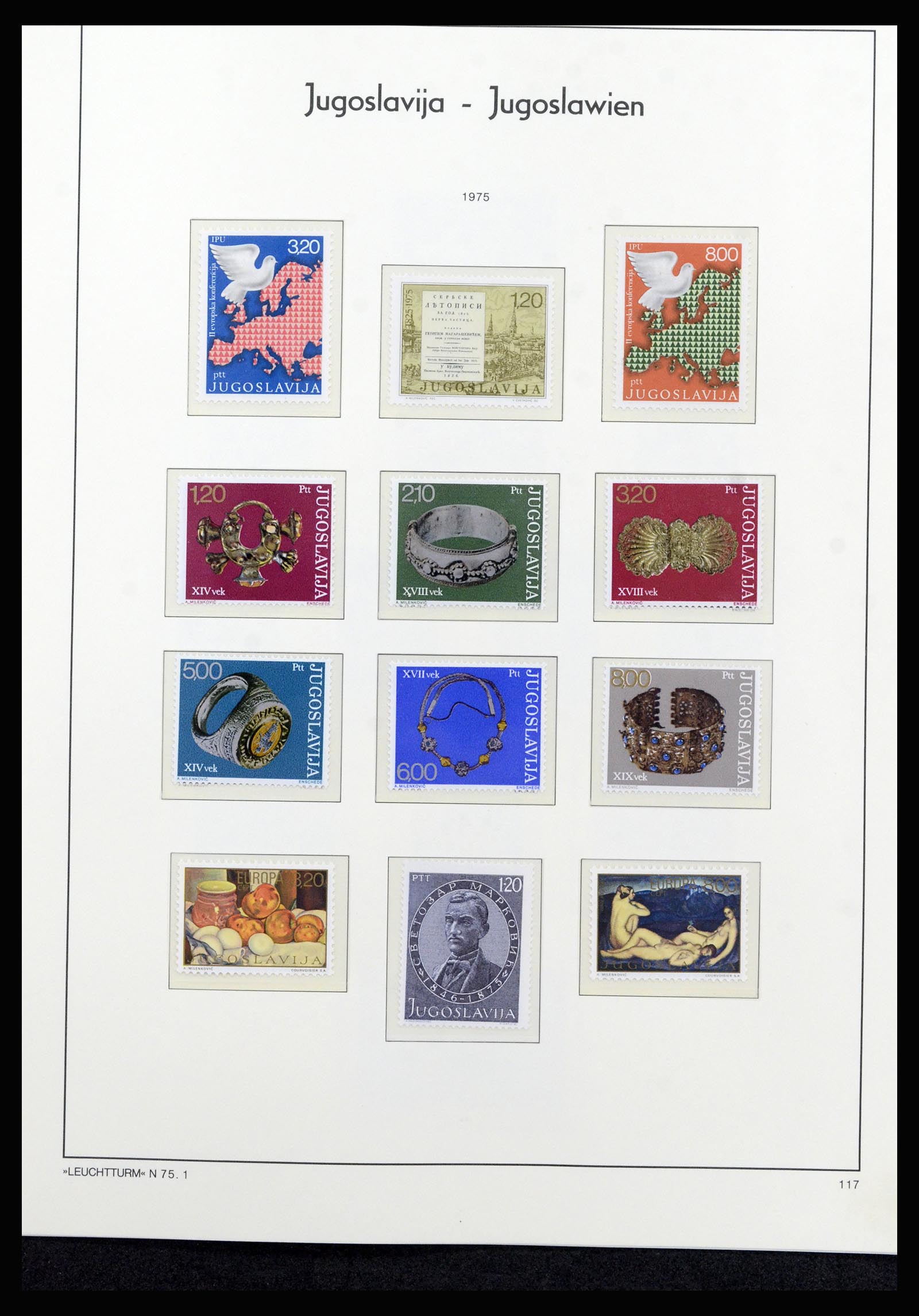 37091 094 - Postzegelverzameling 37091 Joegoslavië 1945-2001.