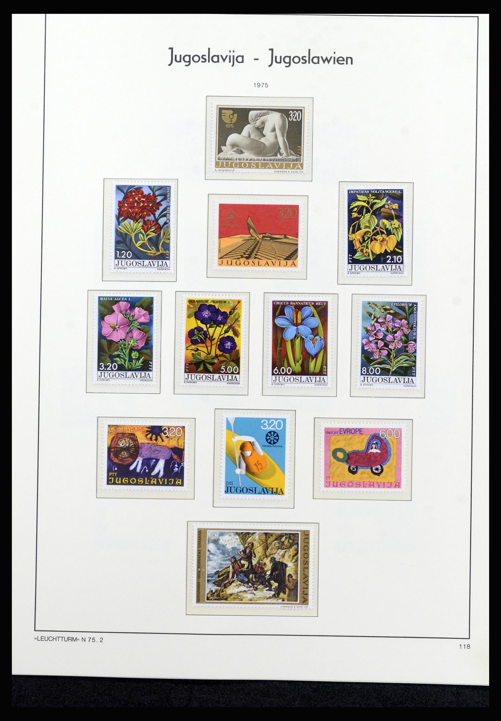 37091 095 - Postzegelverzameling 37091 Joegoslavië 1945-2001.