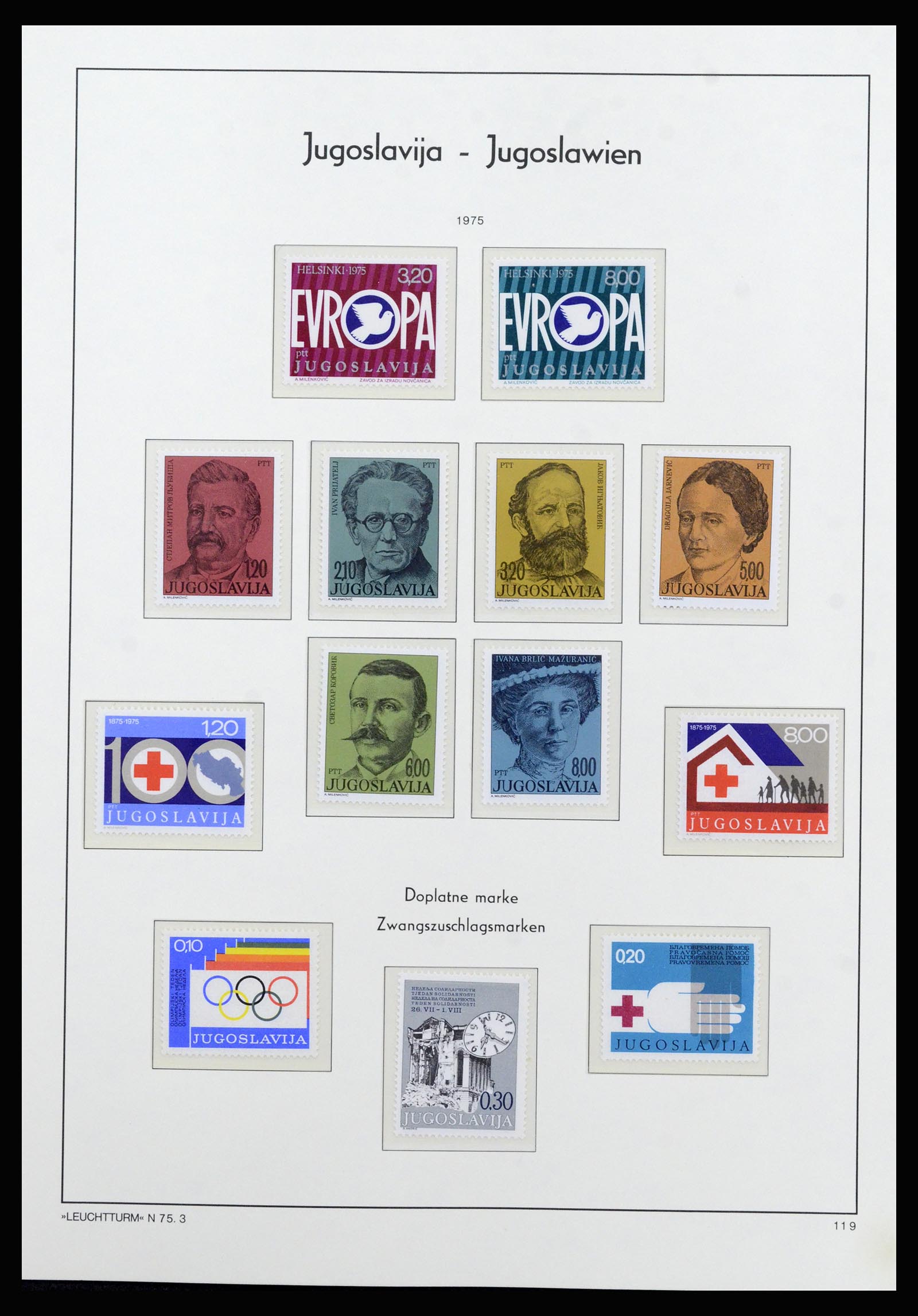 37091 096 - Postzegelverzameling 37091 Joegoslavië 1945-2001.