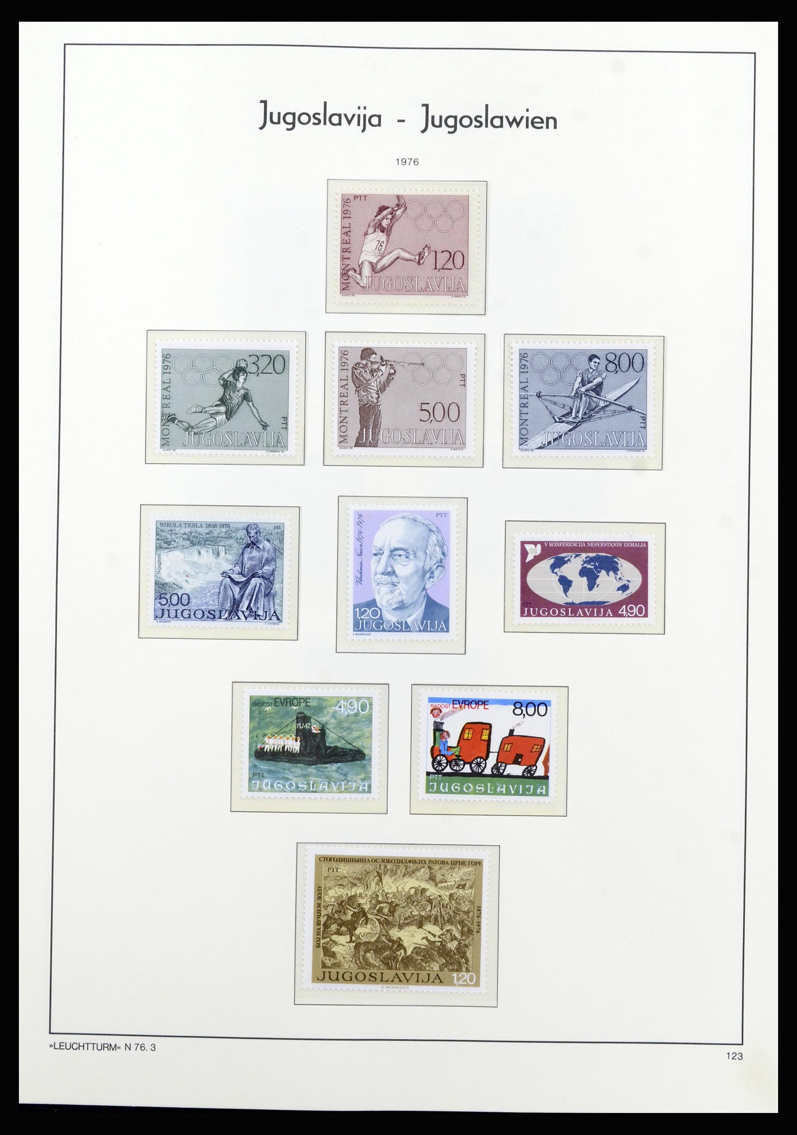 37091 100 - Postzegelverzameling 37091 Joegoslavië 1945-2001.