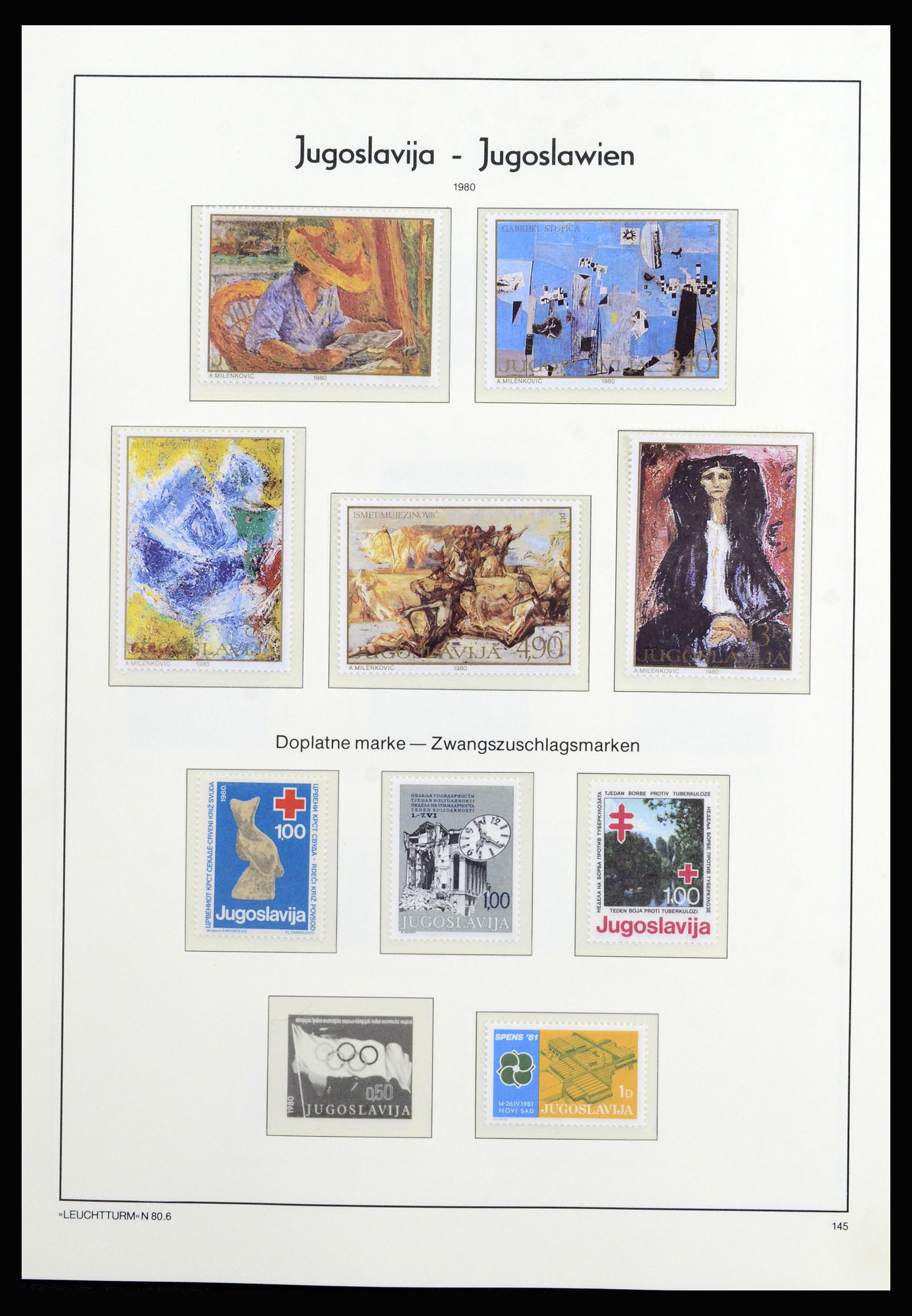 37091 122 - Postzegelverzameling 37091 Joegoslavië 1945-2001.