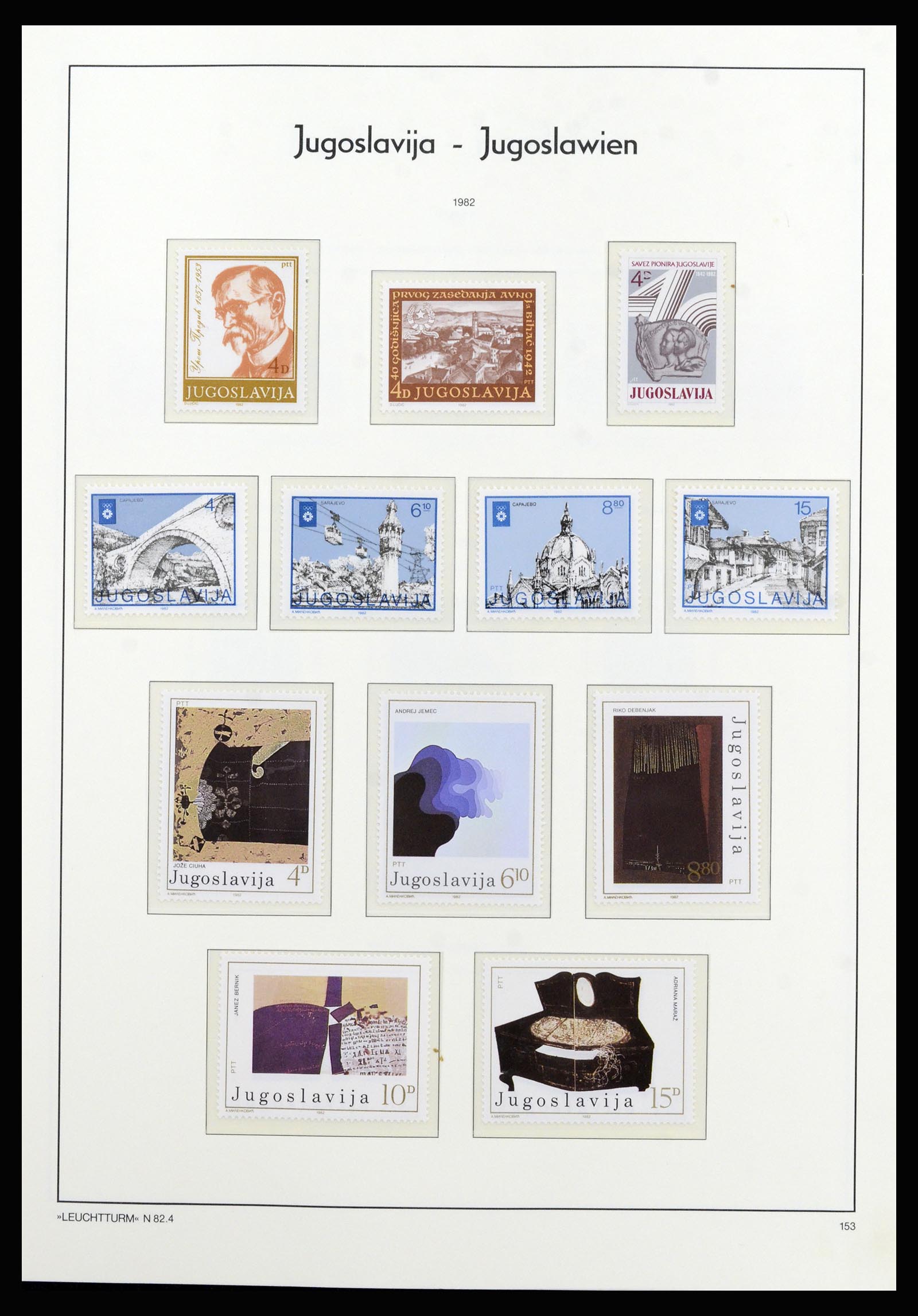 37091 130 - Postzegelverzameling 37091 Joegoslavië 1945-2001.
