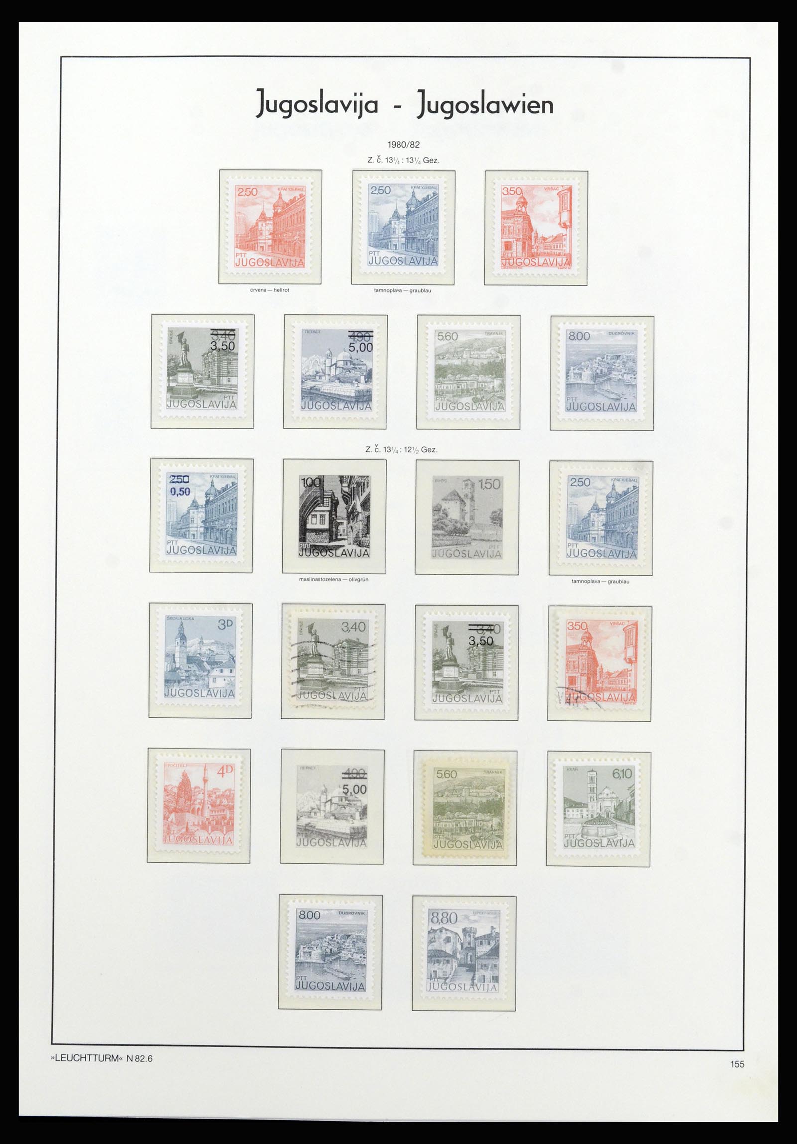 37091 132 - Postzegelverzameling 37091 Joegoslavië 1945-2001.
