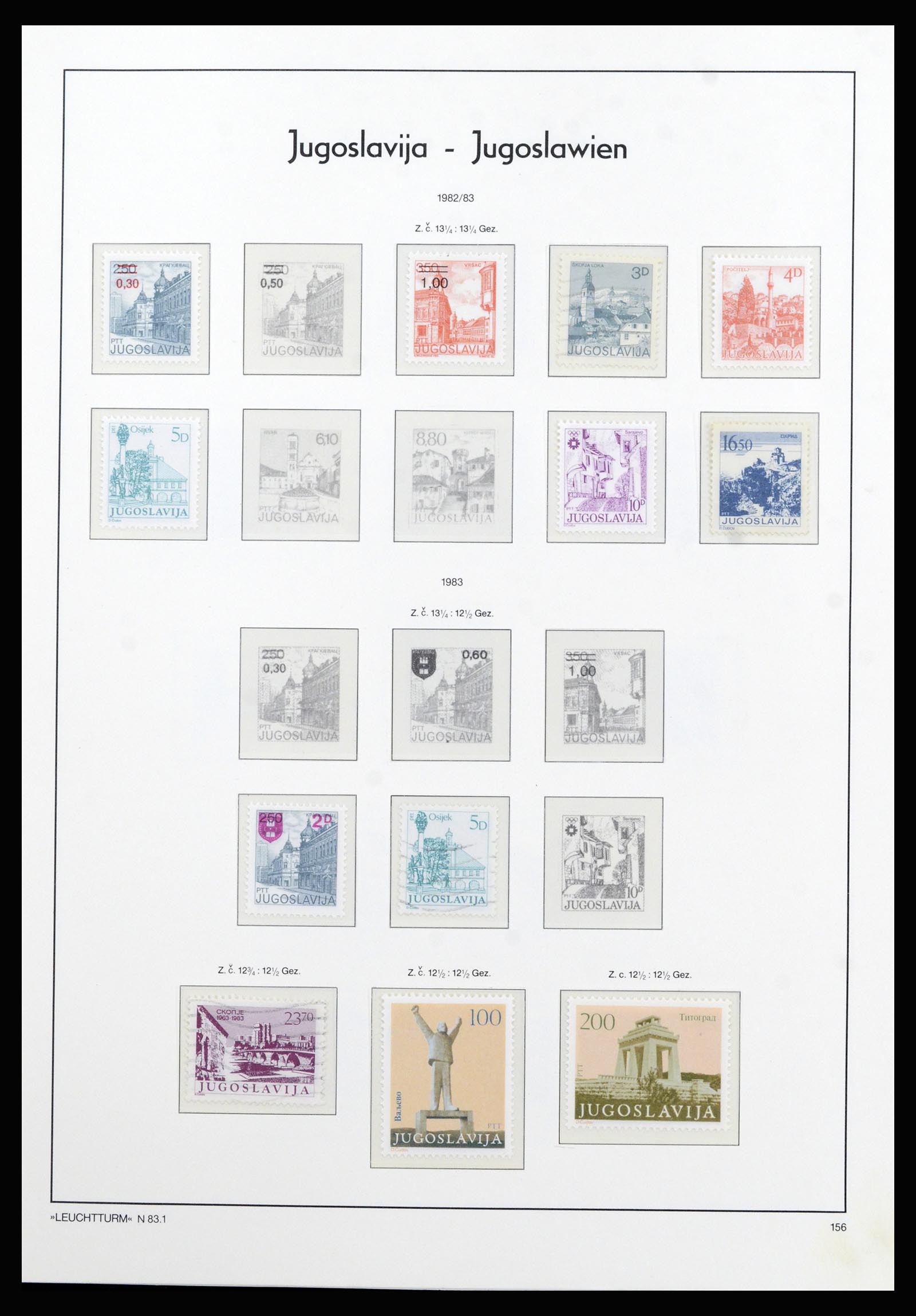 37091 133 - Postzegelverzameling 37091 Joegoslavië 1945-2001.