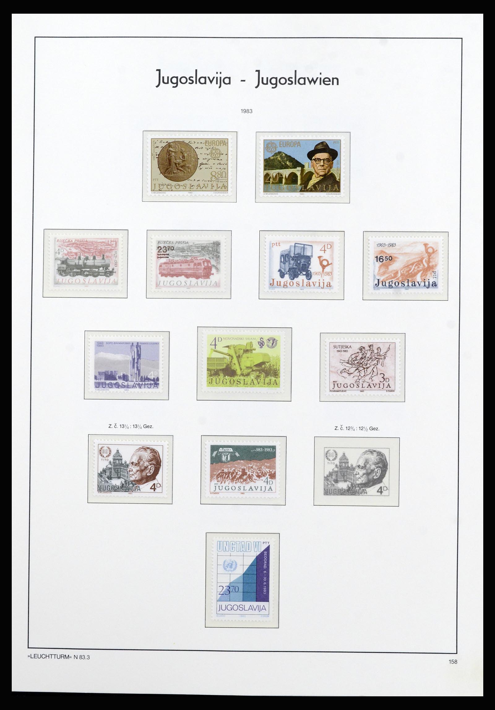 37091 135 - Postzegelverzameling 37091 Joegoslavië 1945-2001.