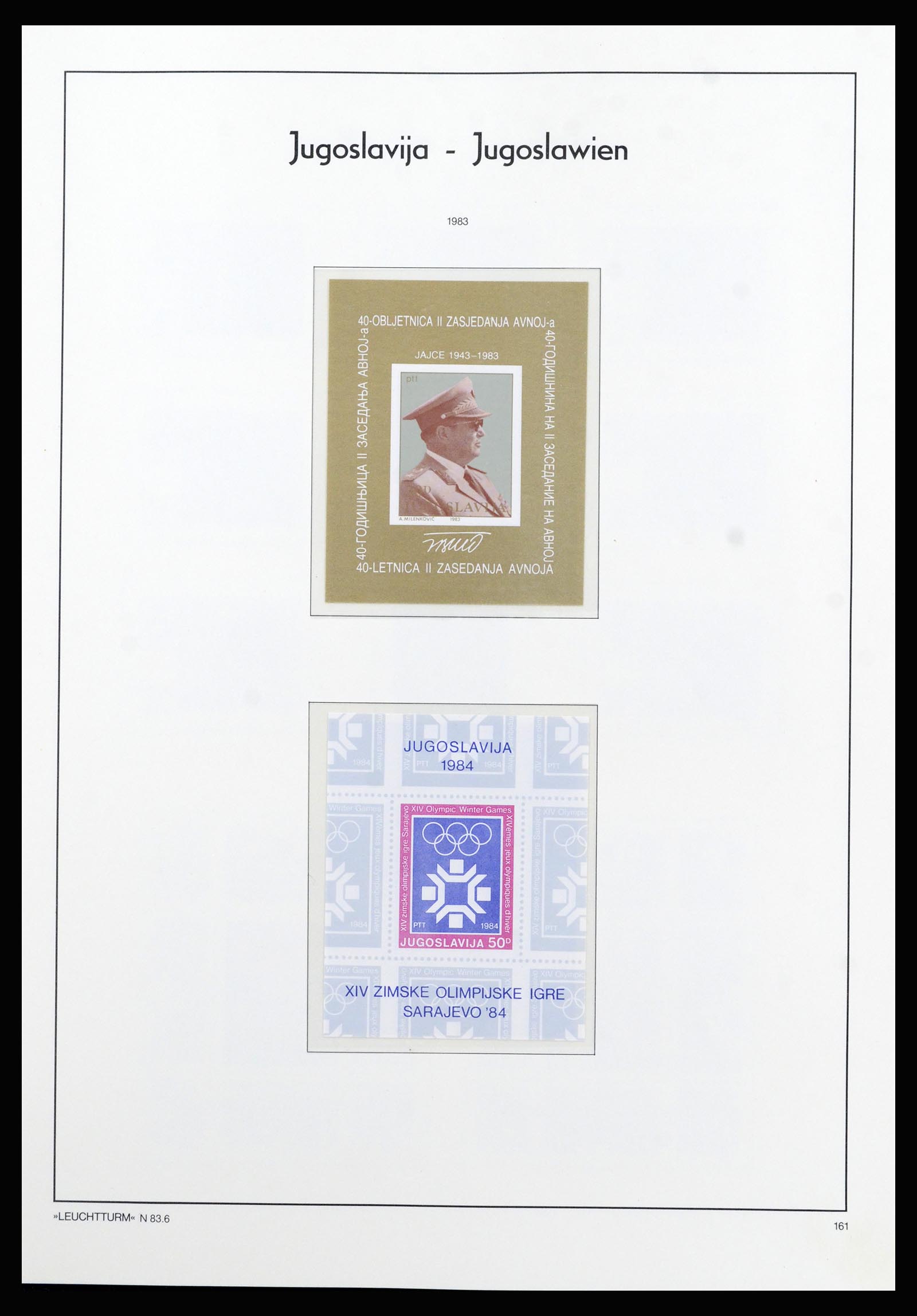 37091 138 - Postzegelverzameling 37091 Joegoslavië 1945-2001.