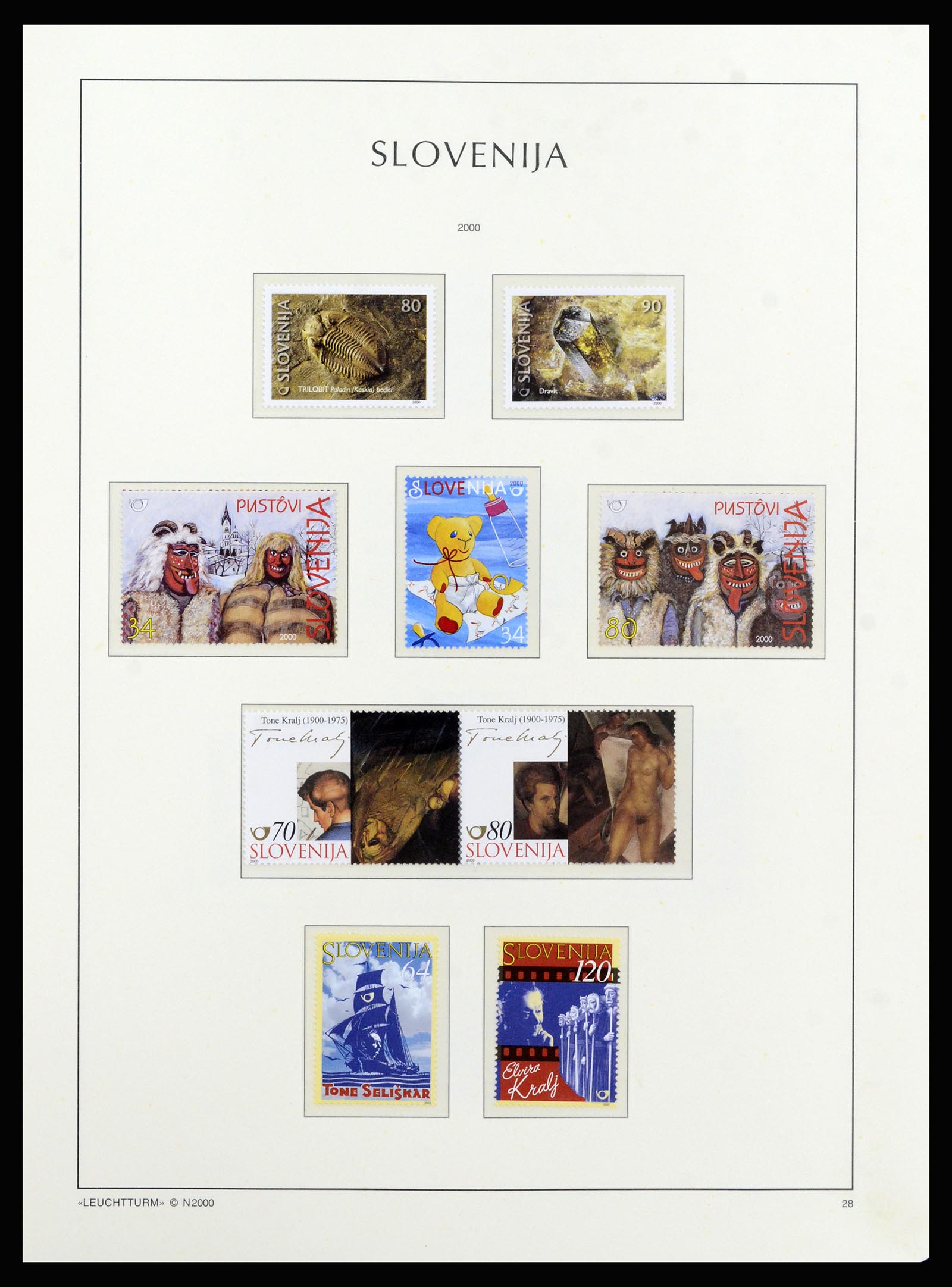 37091 355 - Postzegelverzameling 37091 Joegoslavië 1945-2001.
