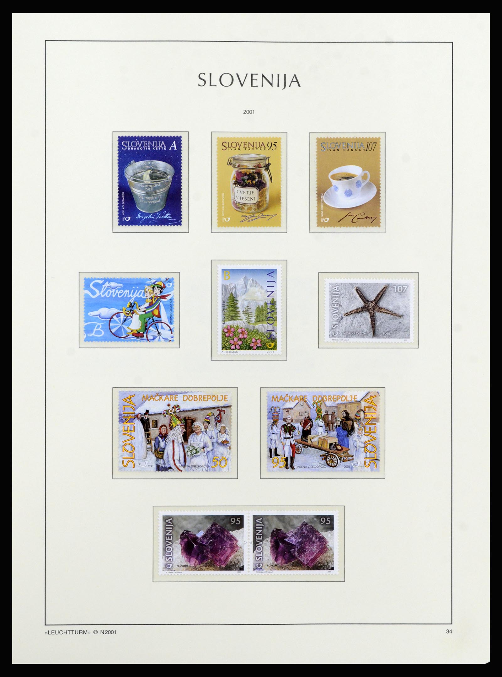37091 361 - Postzegelverzameling 37091 Joegoslavië 1945-2001.