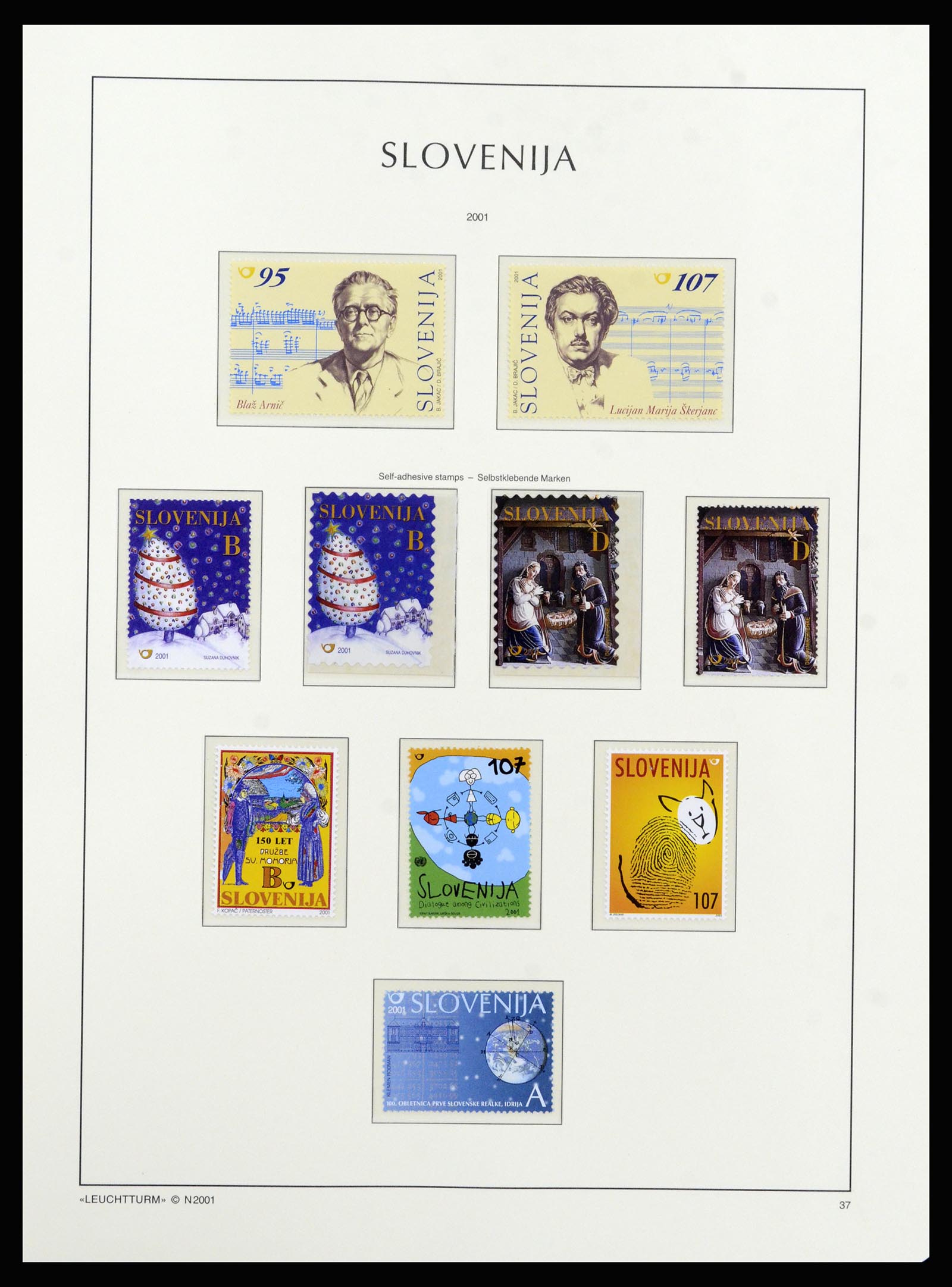 37091 364 - Postzegelverzameling 37091 Joegoslavië 1945-2001.