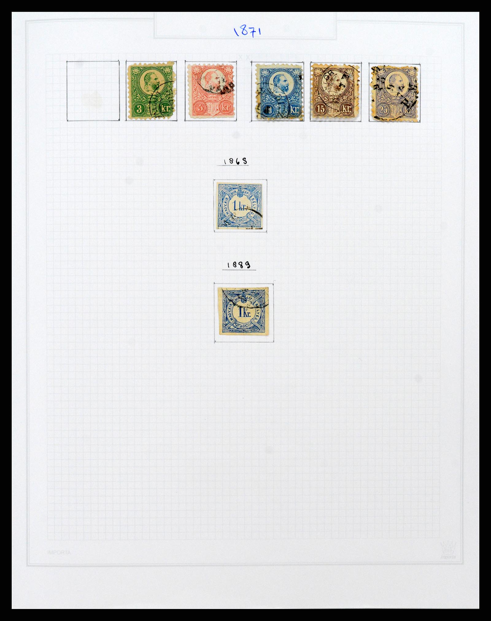 37092 001 - Postzegelverzameling 37092 Hongarije 1871-2018.