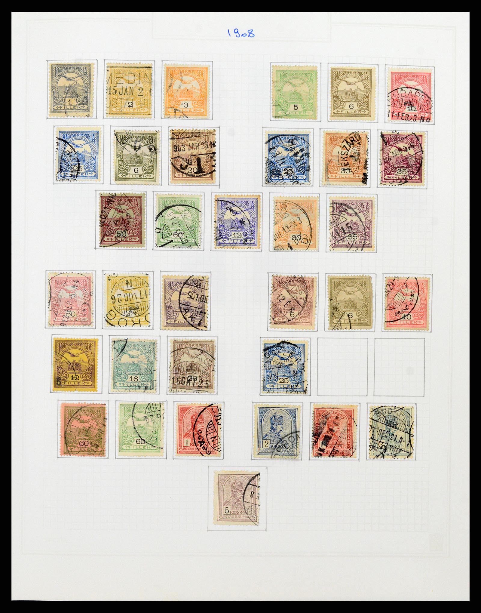 37092 006 - Postzegelverzameling 37092 Hongarije 1871-2018.