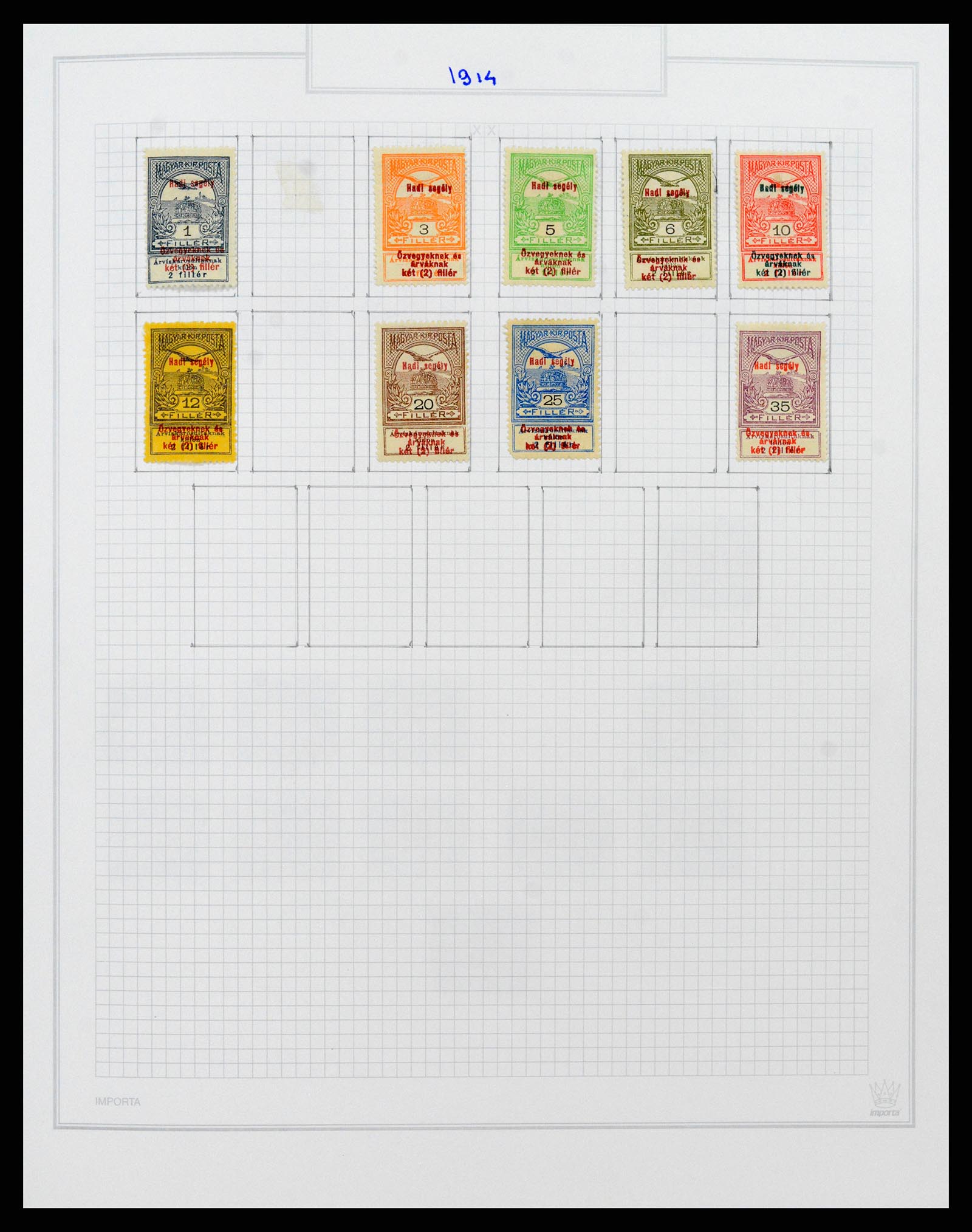 37092 010 - Postzegelverzameling 37092 Hongarije 1871-2018.