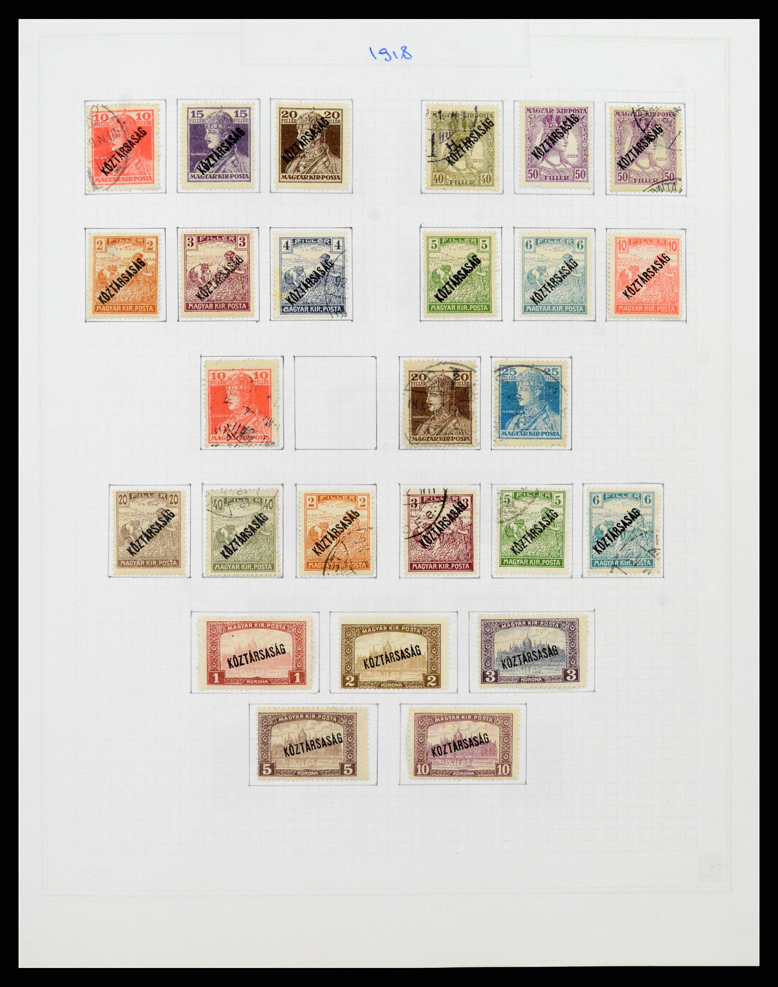 37092 017 - Postzegelverzameling 37092 Hongarije 1871-2018.