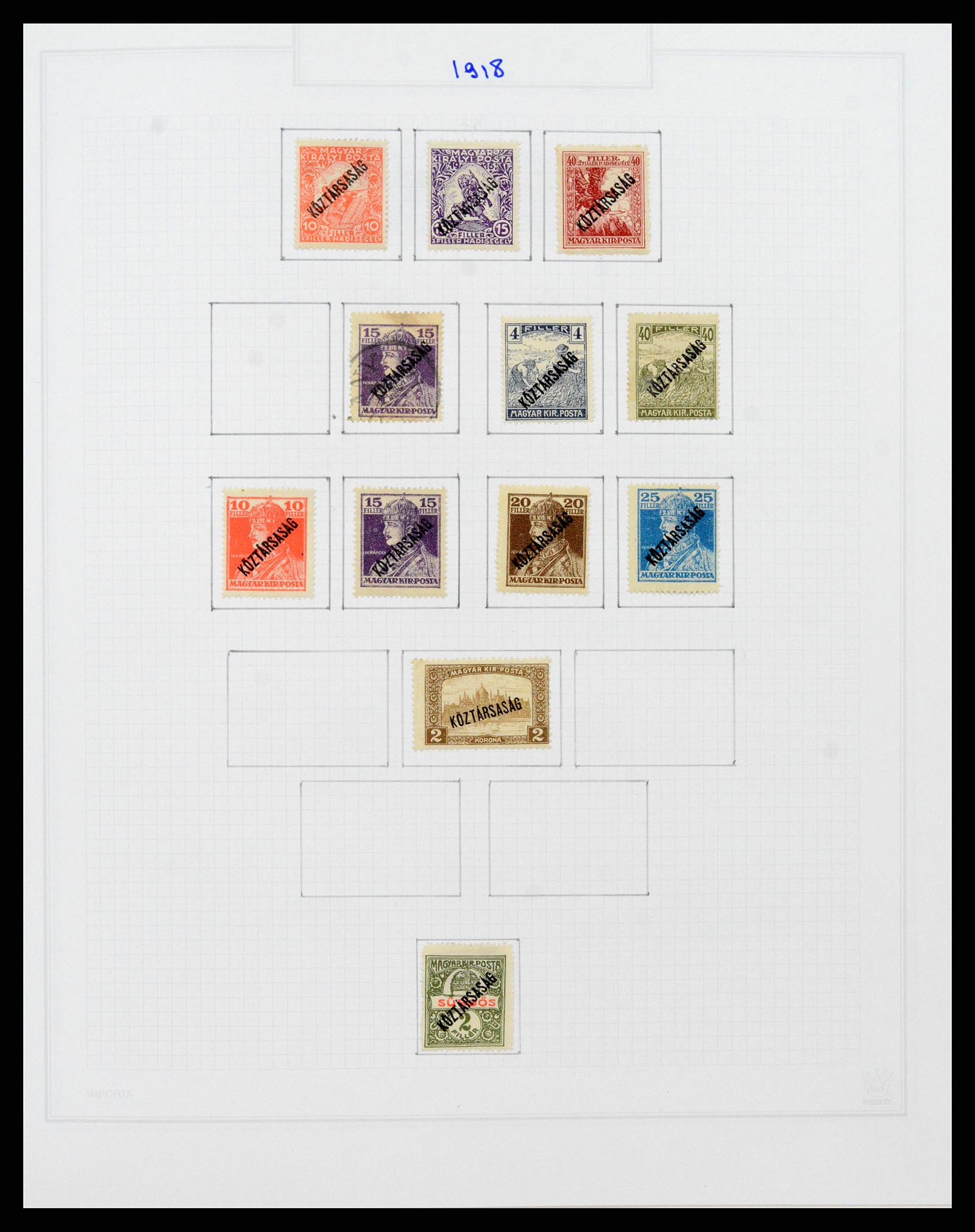 37092 019 - Postzegelverzameling 37092 Hongarije 1871-2018.