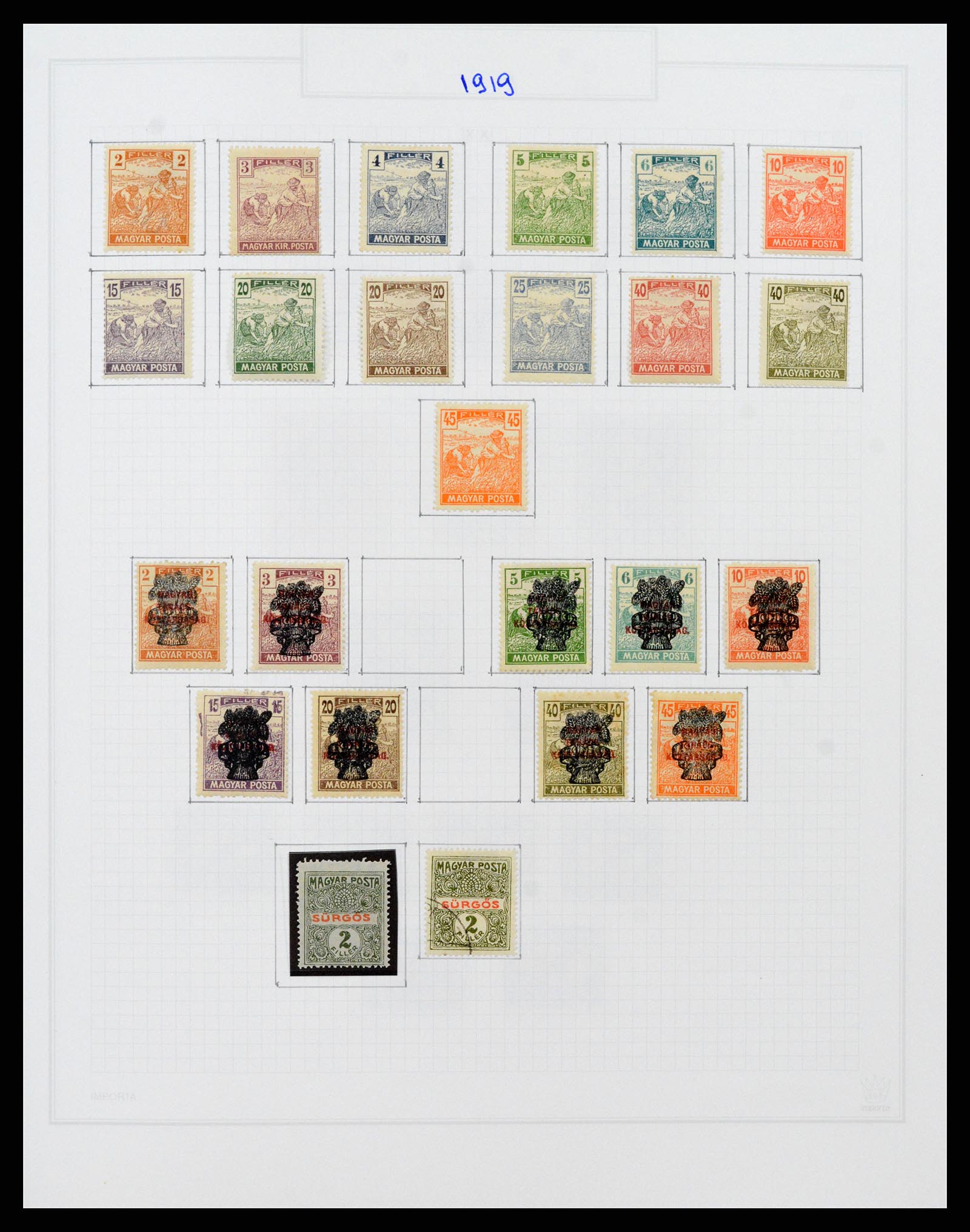 37092 023 - Postzegelverzameling 37092 Hongarije 1871-2018.