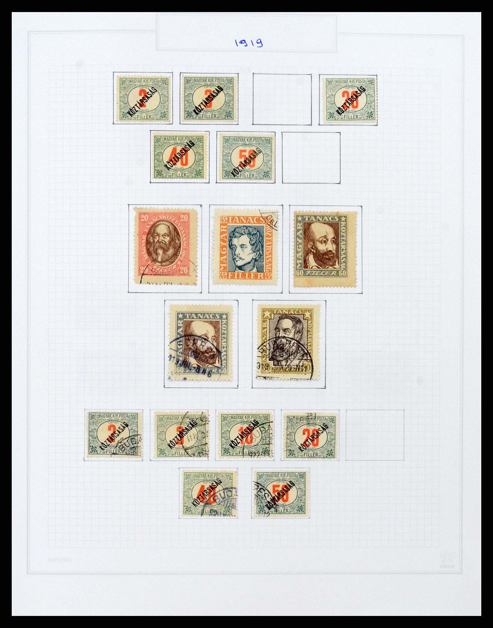 37092 024 - Postzegelverzameling 37092 Hongarije 1871-2018.