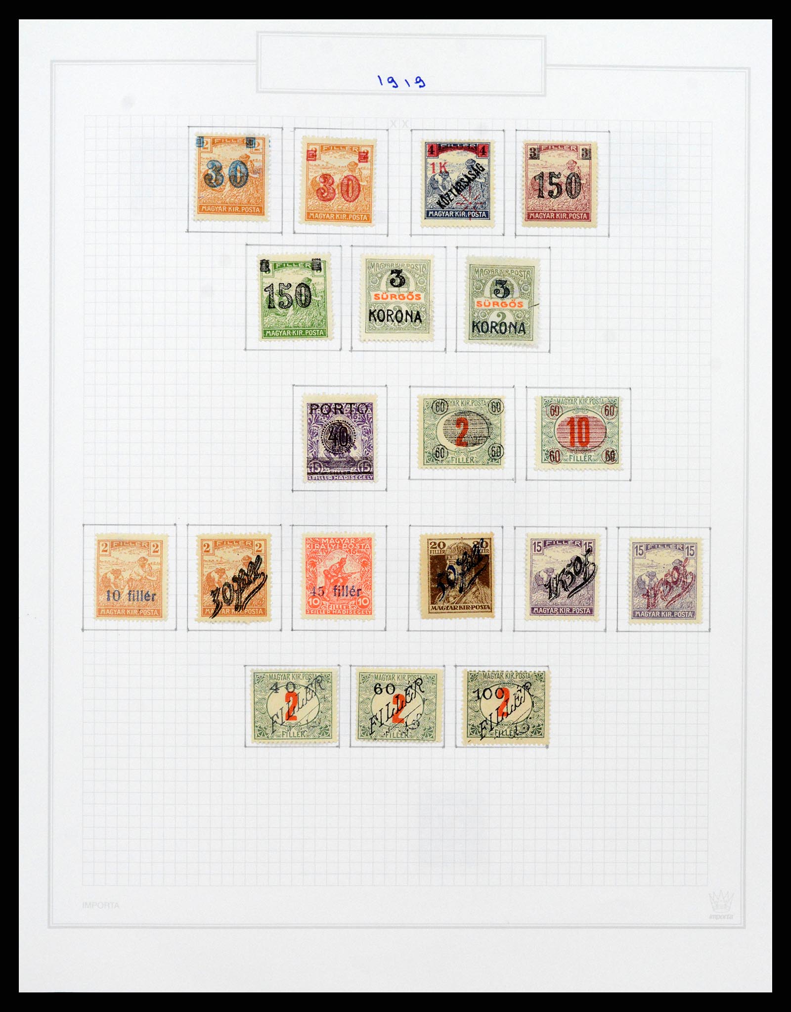 37092 028 - Postzegelverzameling 37092 Hongarije 1871-2018.