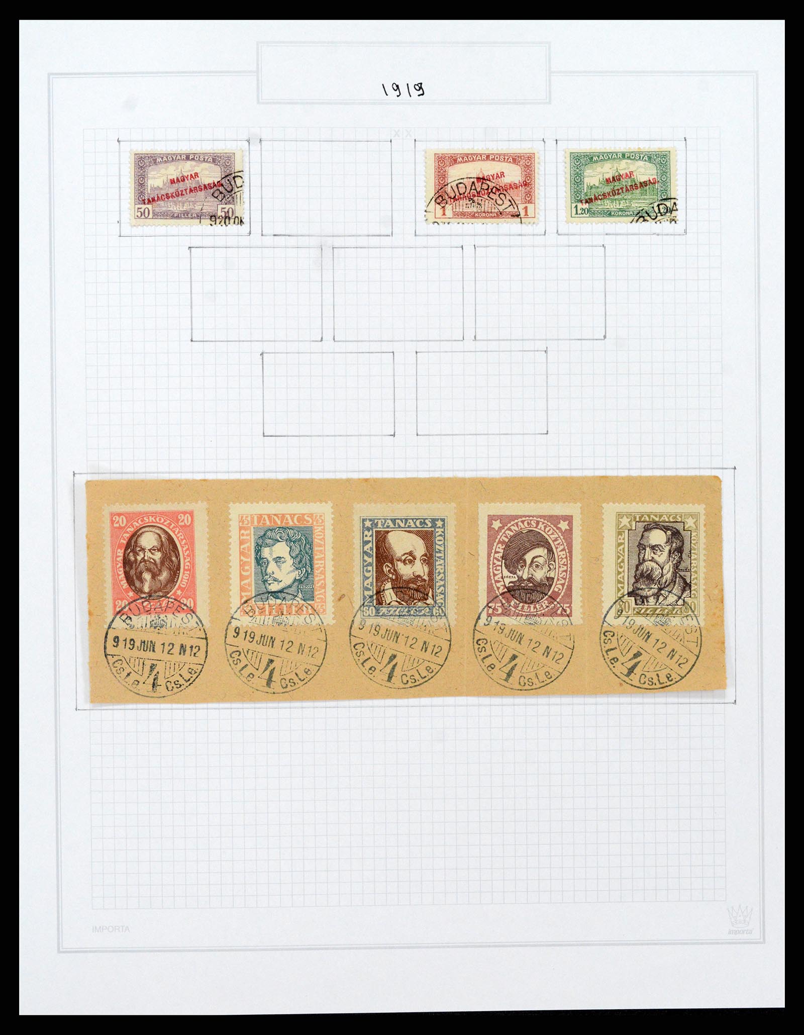 37092 031 - Postzegelverzameling 37092 Hongarije 1871-2018.