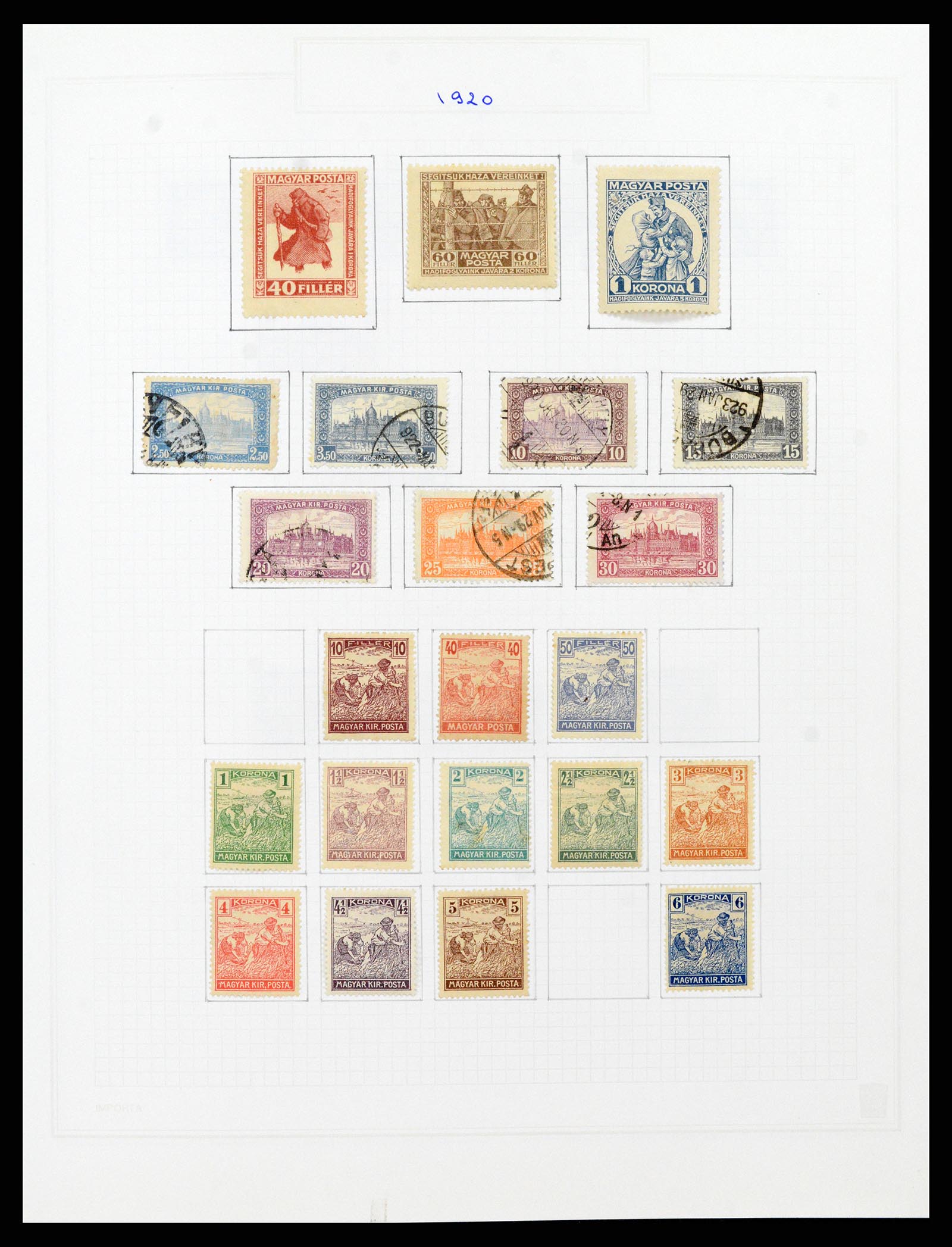 37092 040 - Postzegelverzameling 37092 Hongarije 1871-2018.