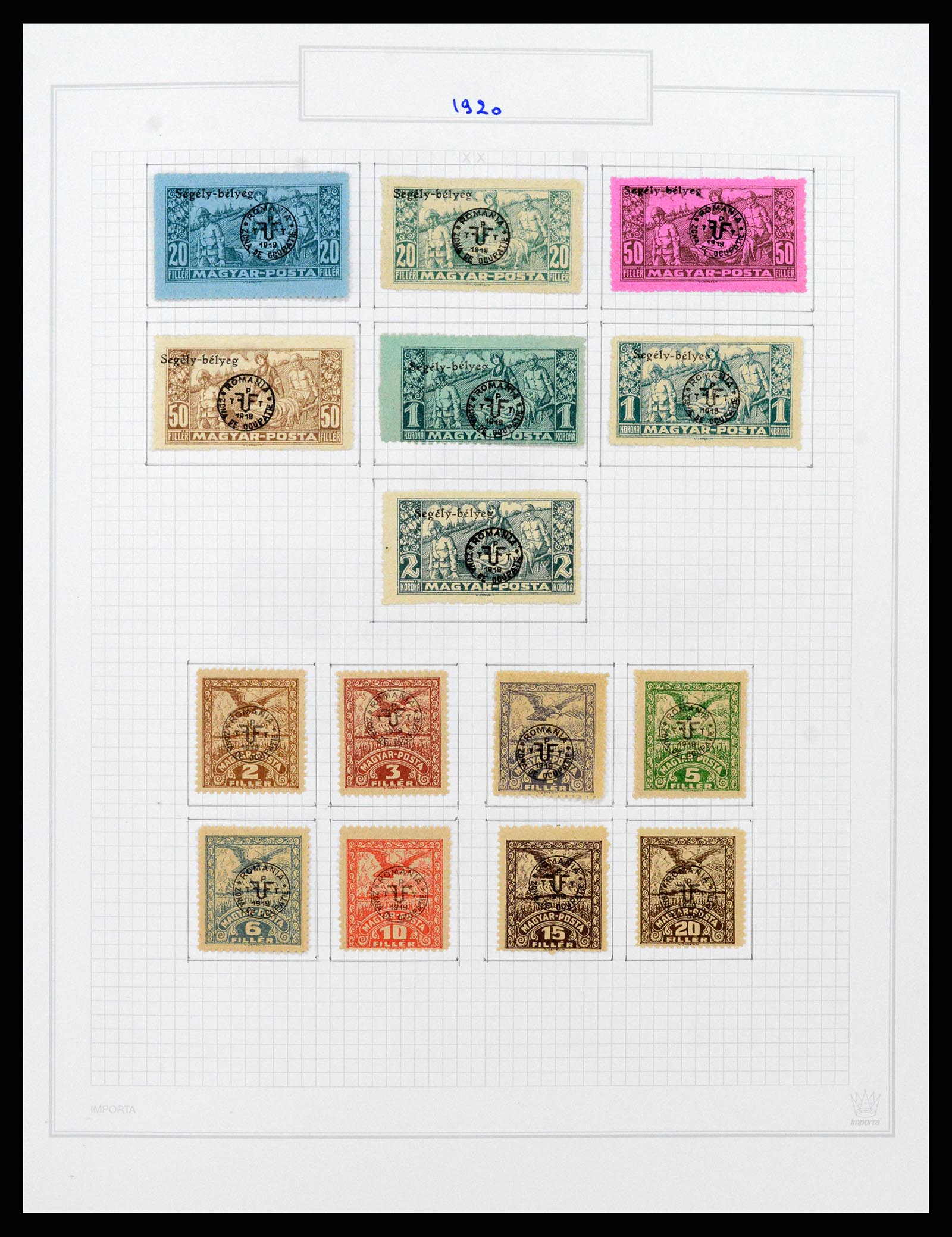 37092 044 - Postzegelverzameling 37092 Hongarije 1871-2018.