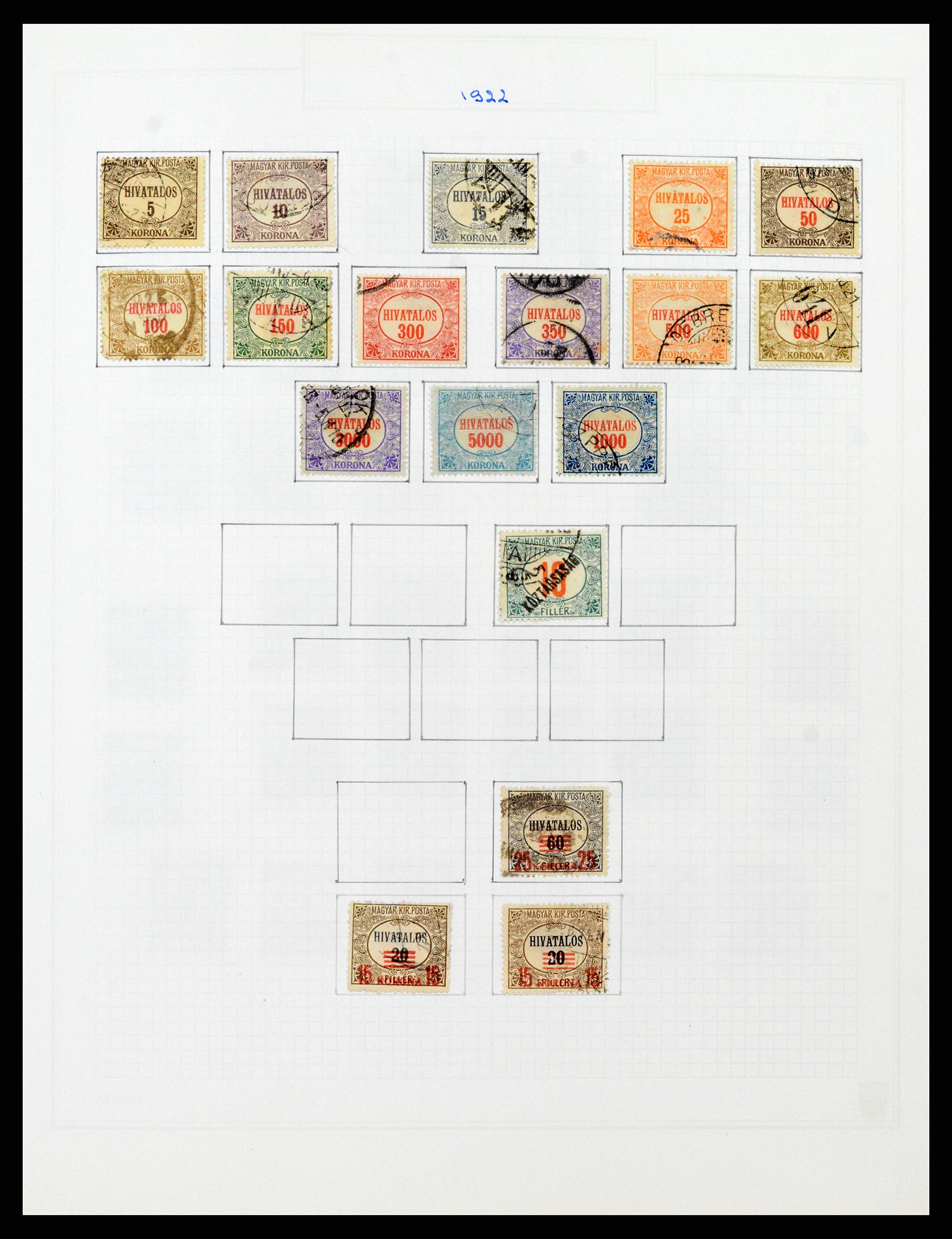 37092 047 - Postzegelverzameling 37092 Hongarije 1871-2018.