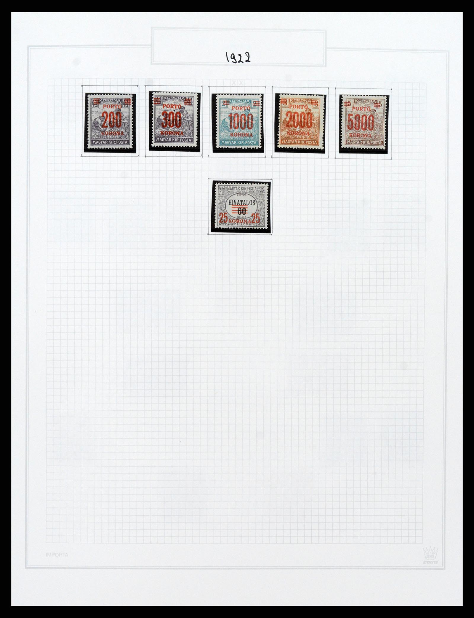37092 050 - Postzegelverzameling 37092 Hongarije 1871-2018.