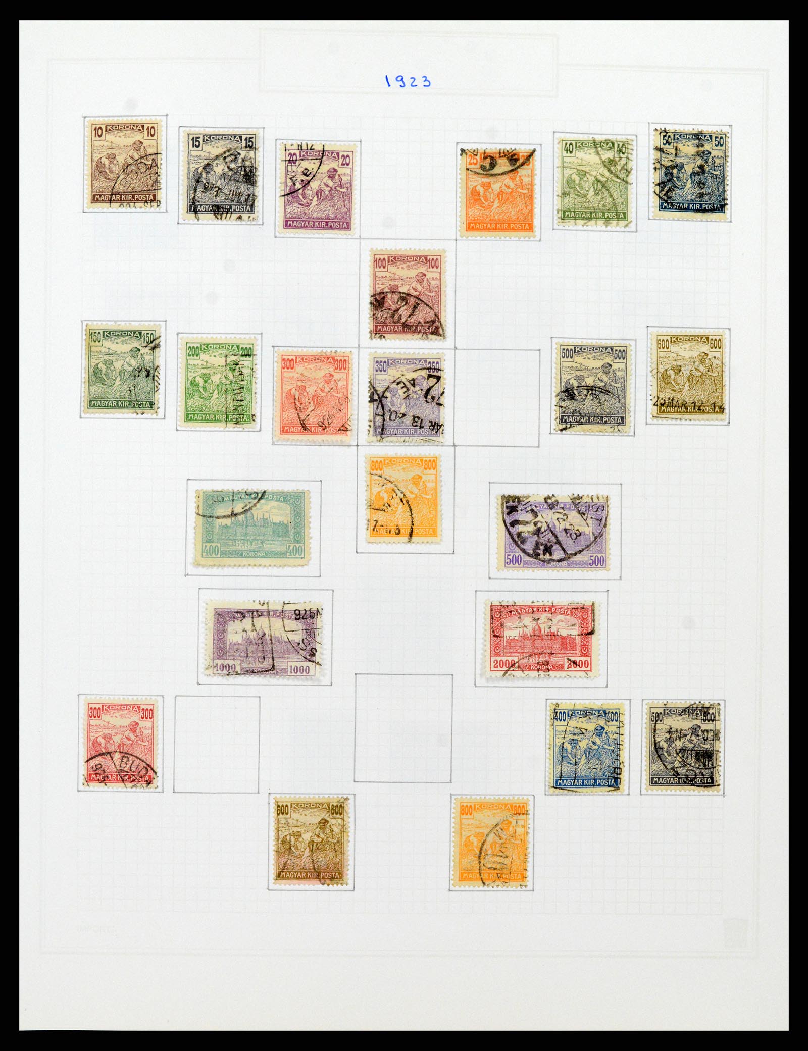 37092 051 - Postzegelverzameling 37092 Hongarije 1871-2018.