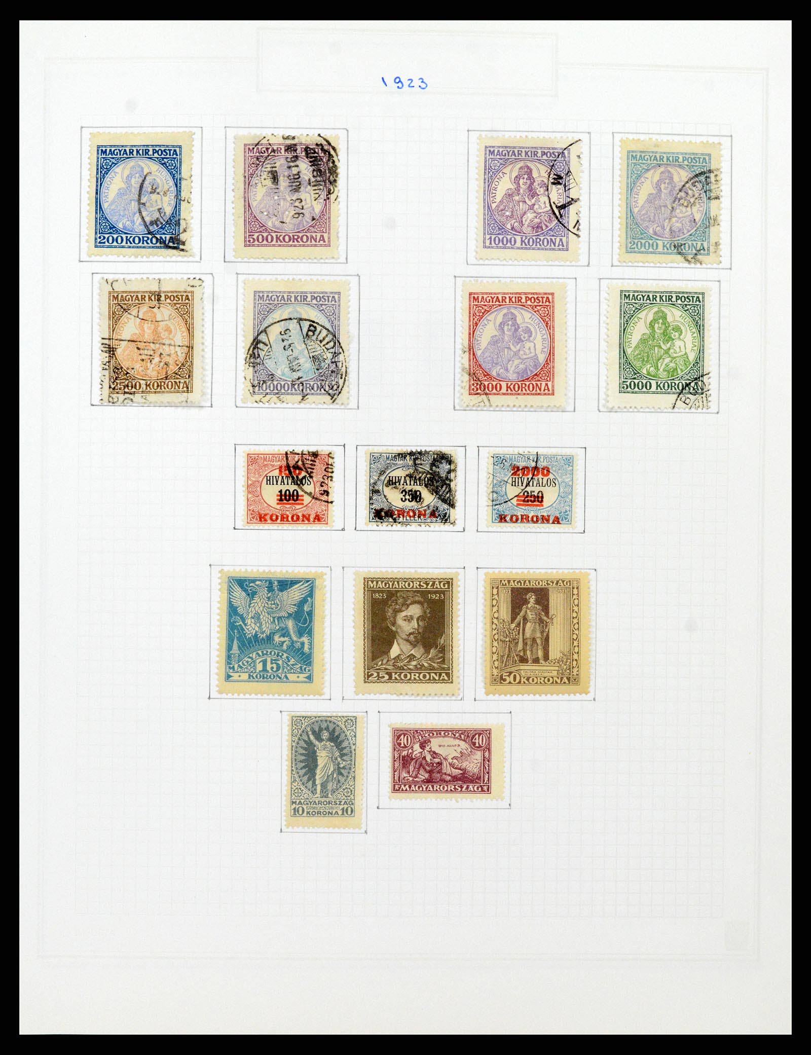 37092 052 - Postzegelverzameling 37092 Hongarije 1871-2018.