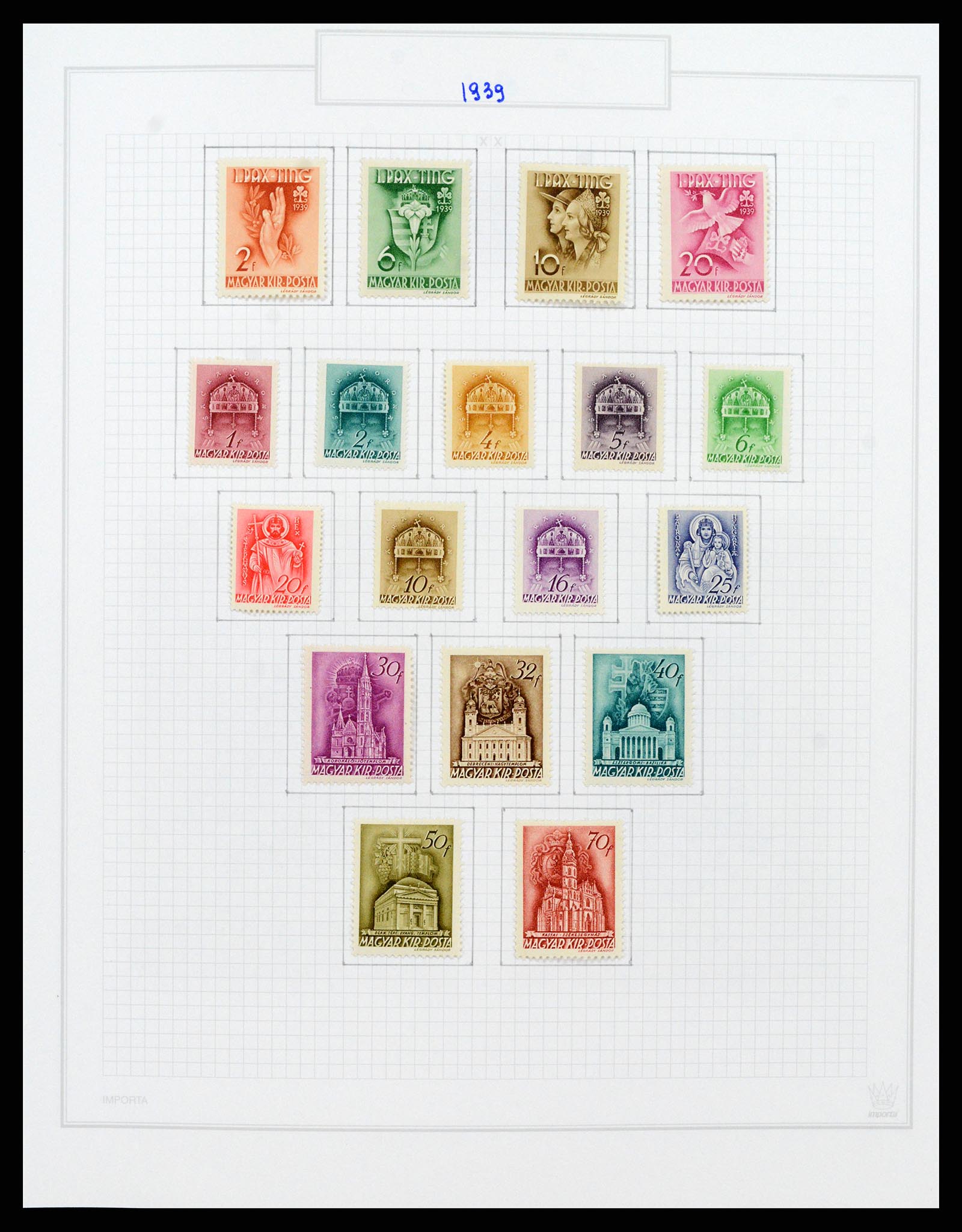 37092 090 - Postzegelverzameling 37092 Hongarije 1871-2018.