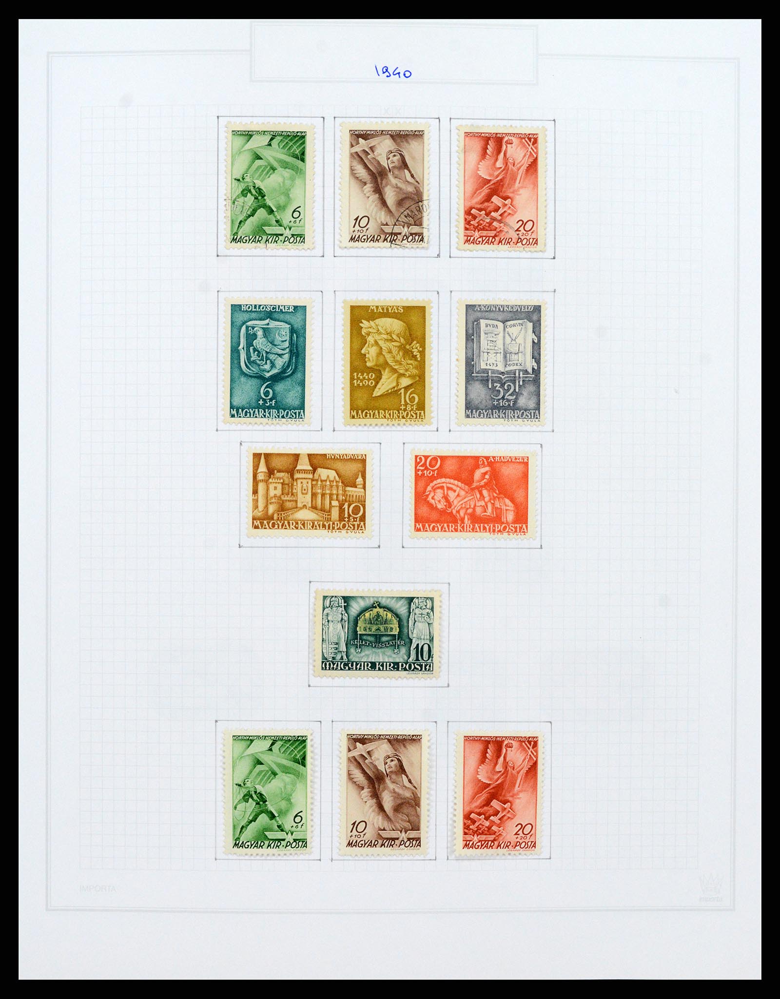 37092 093 - Postzegelverzameling 37092 Hongarije 1871-2018.
