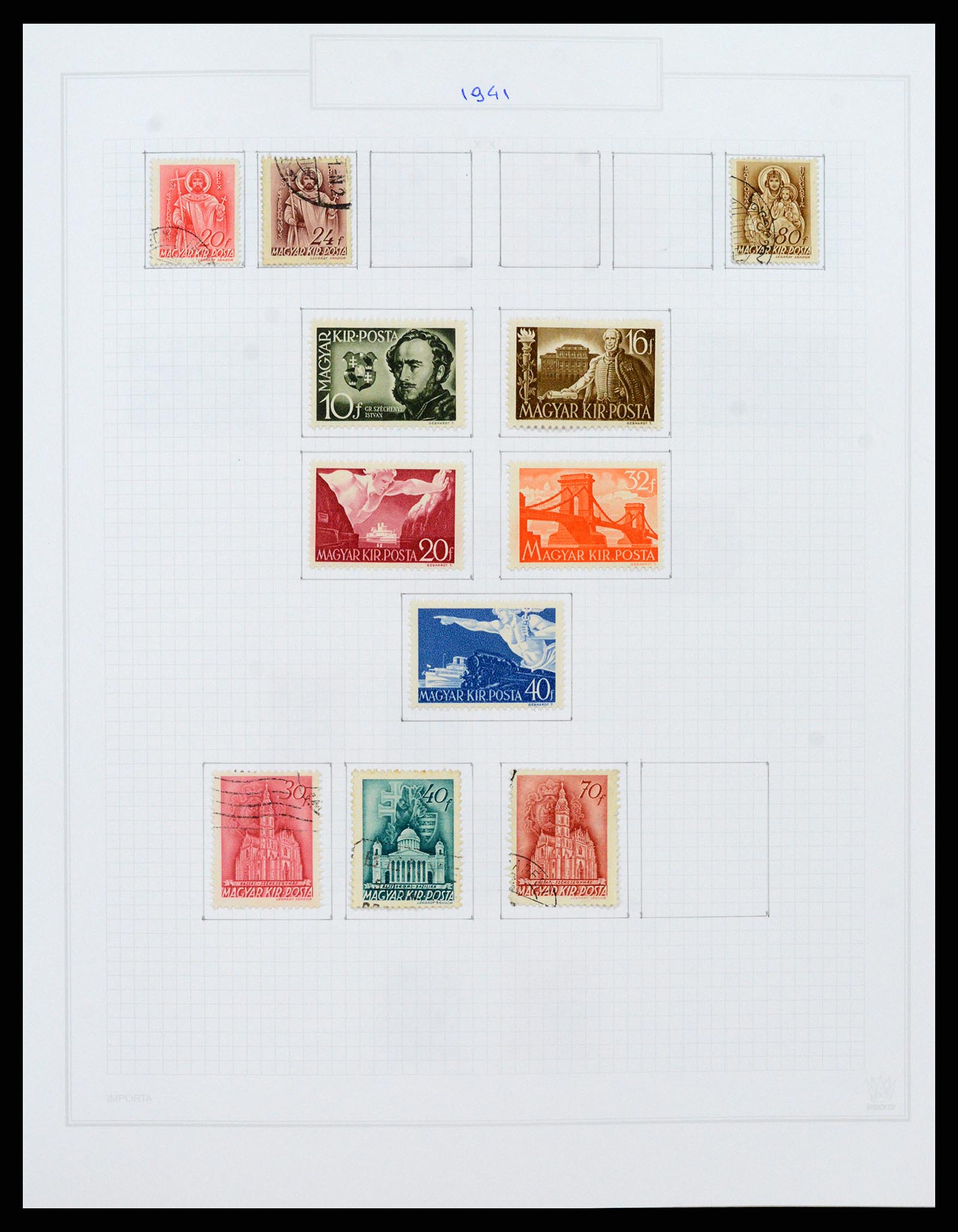 37092 098 - Postzegelverzameling 37092 Hongarije 1871-2018.