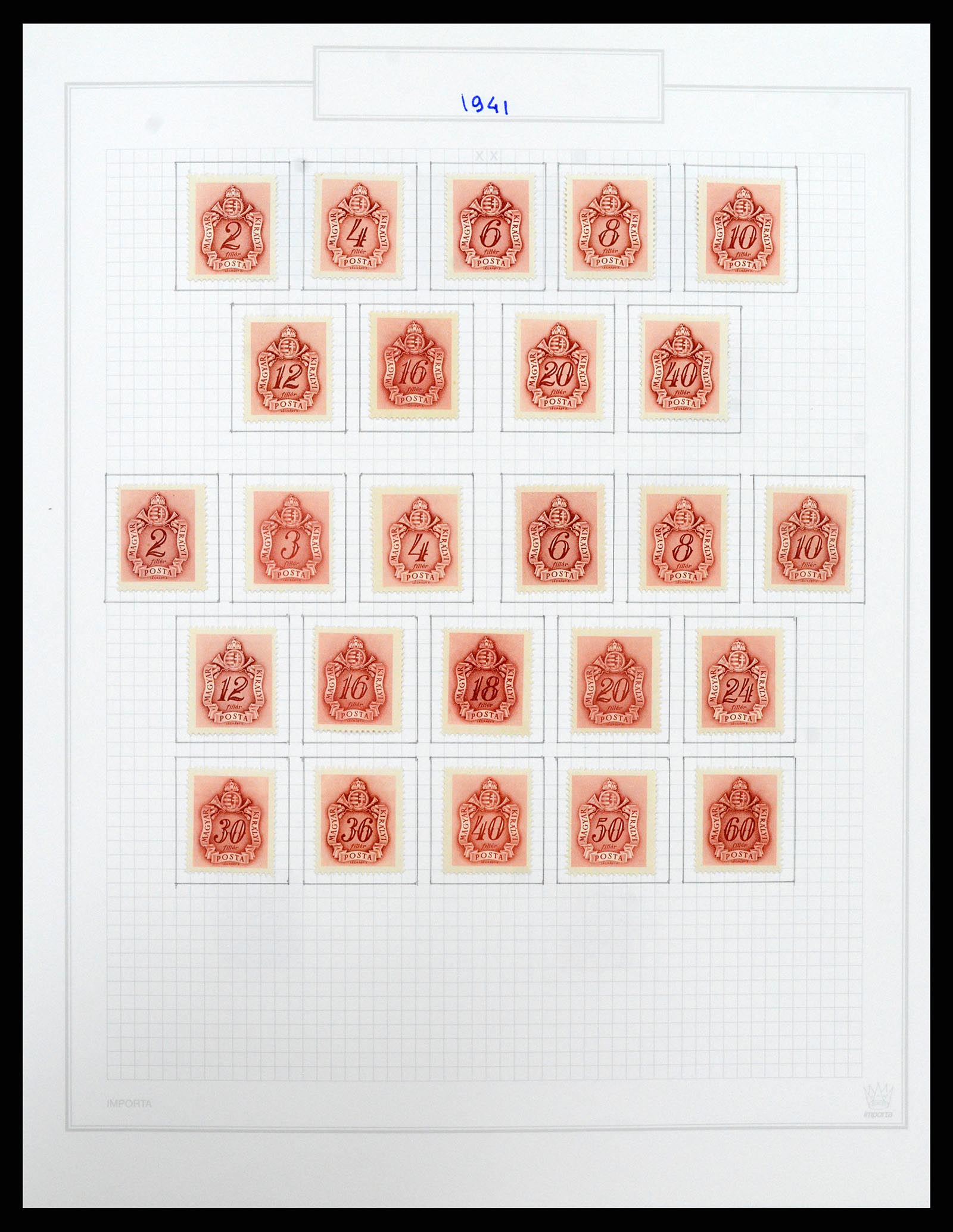 37092 100 - Postzegelverzameling 37092 Hongarije 1871-2018.