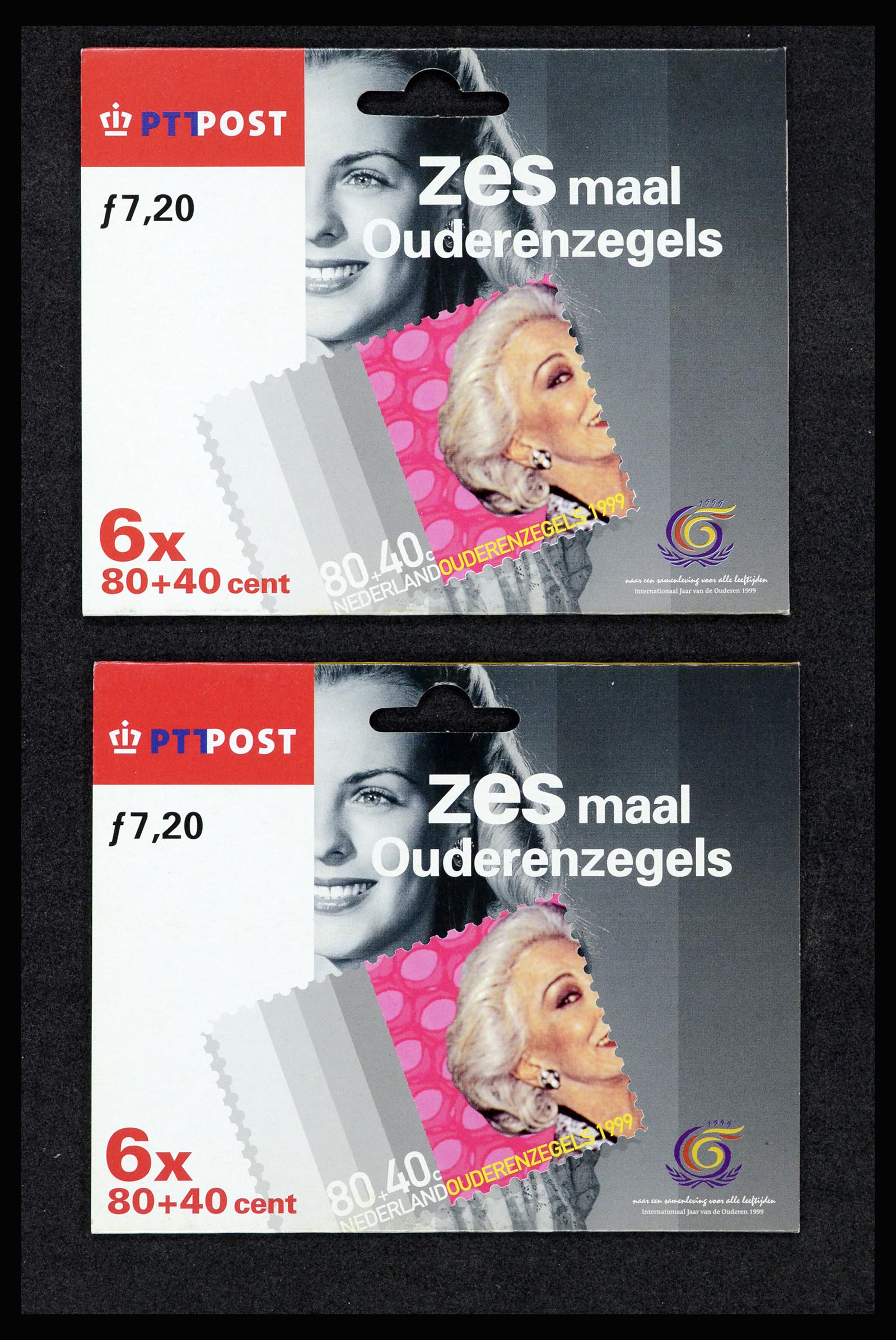 37093 002 - Postzegelverzameling 37093 Nederland hangmapjes 1993-2004.