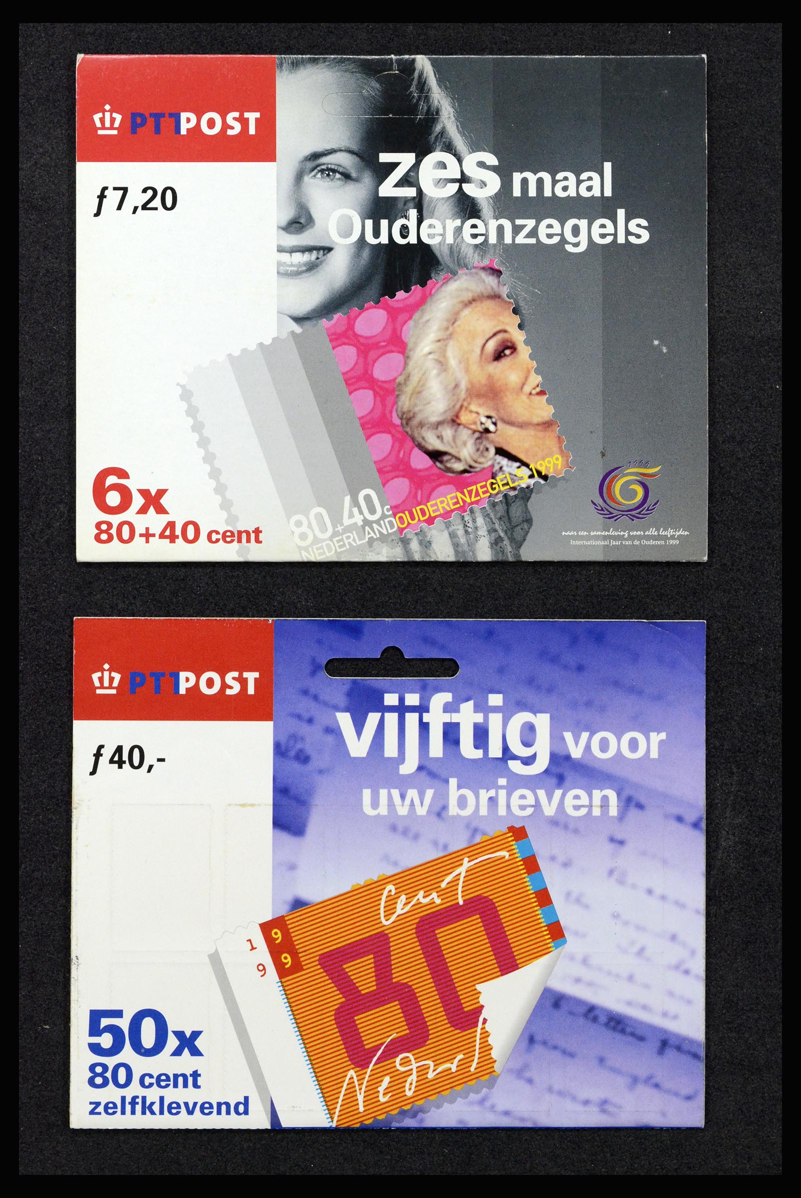 37093 003 - Postzegelverzameling 37093 Nederland hangmapjes 1993-2004.
