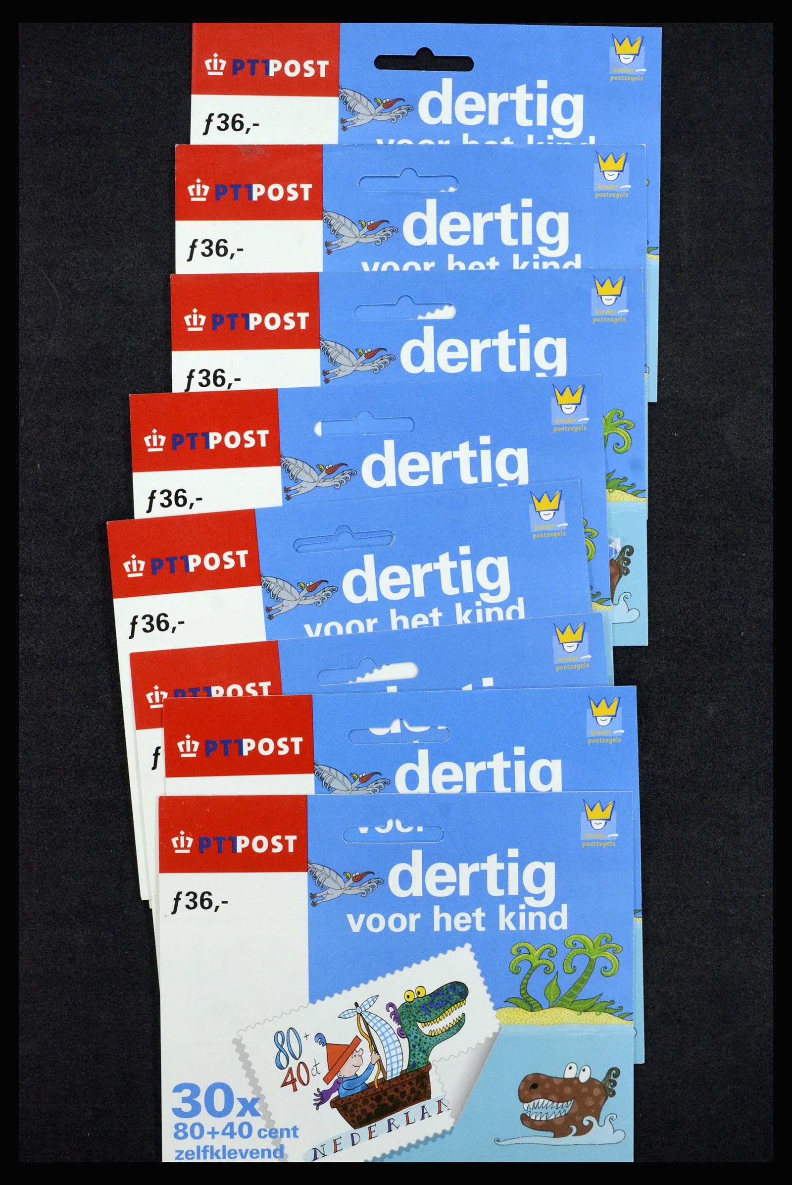 37093 007 - Postzegelverzameling 37093 Nederland hangmapjes 1993-2004.