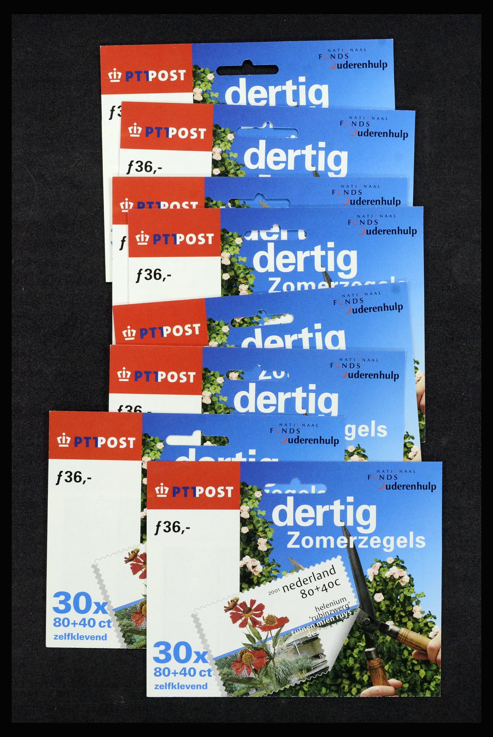 37093 010 - Postzegelverzameling 37093 Nederland hangmapjes 1993-2004.