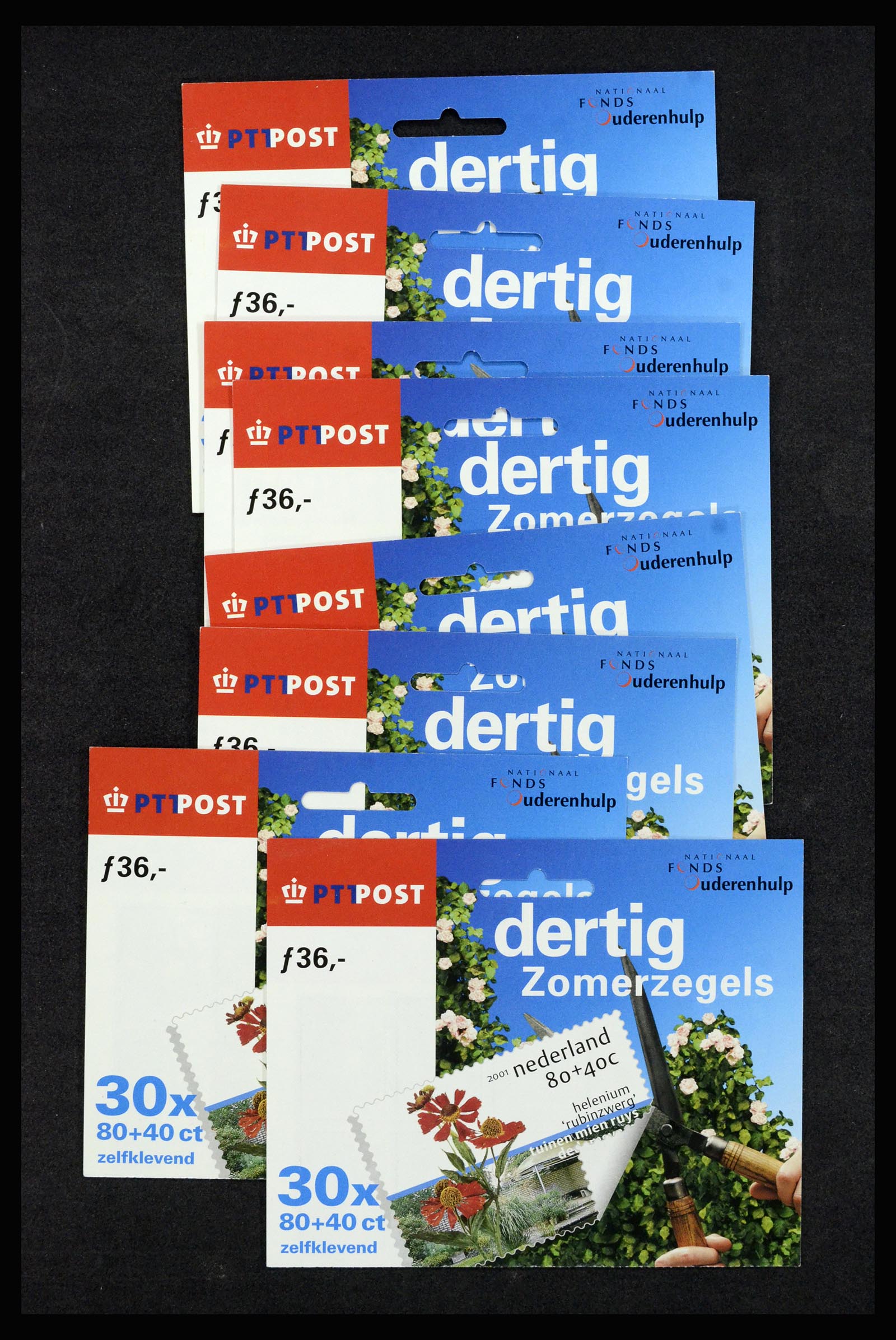37093 010 - Postzegelverzameling 37093 Nederland hangmapjes 1993-2004.