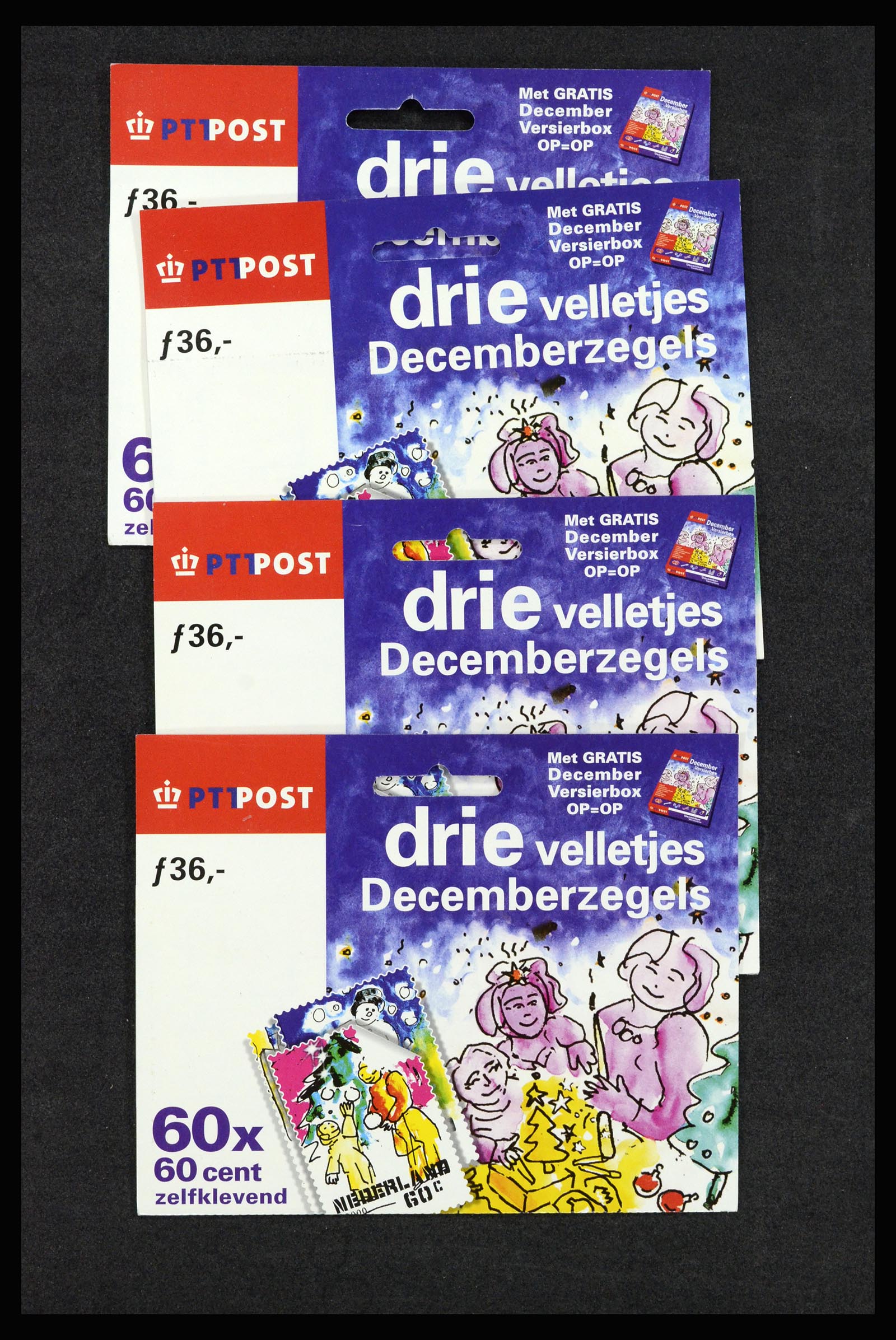 37093 011 - Postzegelverzameling 37093 Nederland hangmapjes 1993-2004.