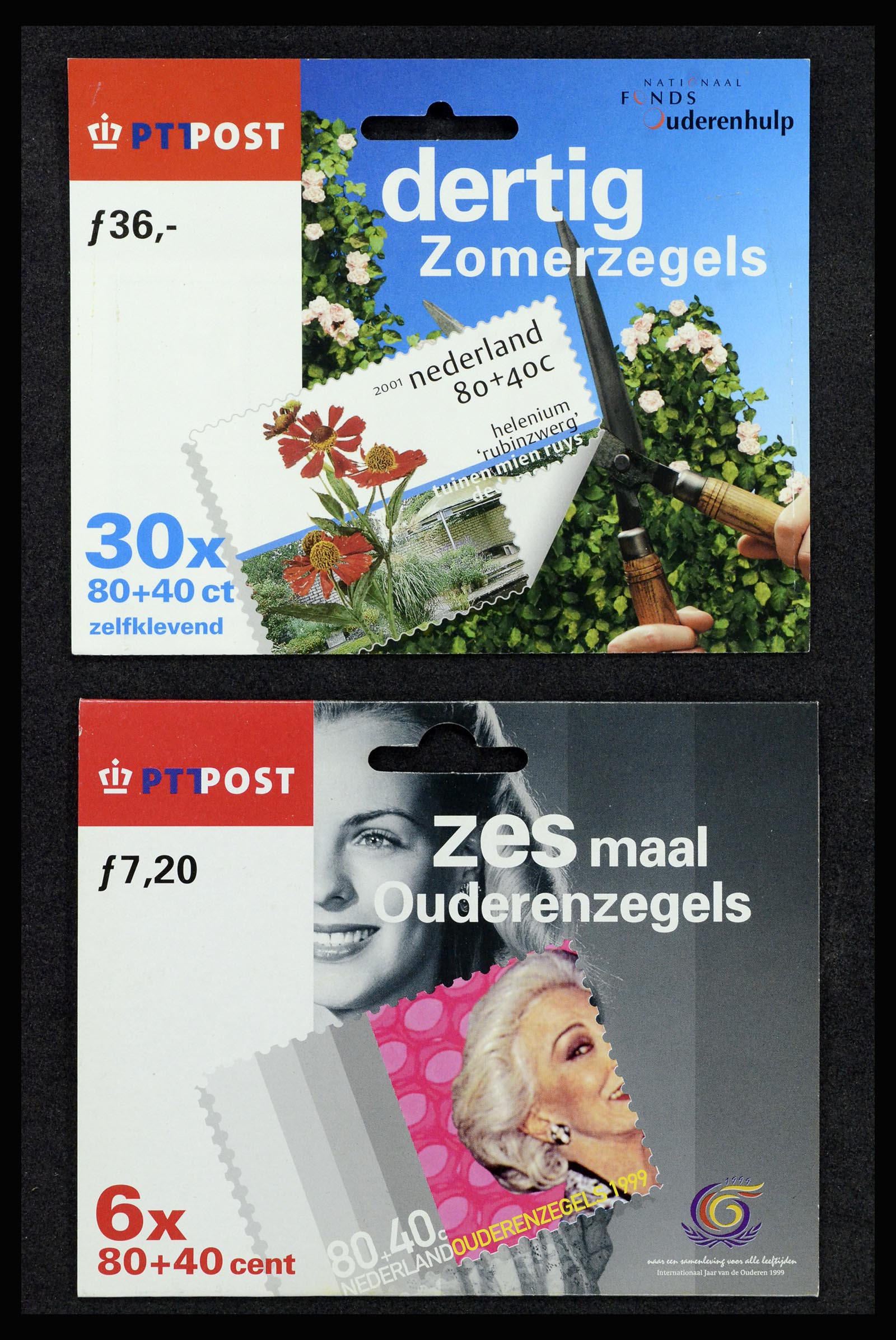 37093 014 - Postzegelverzameling 37093 Nederland hangmapjes 1993-2004.