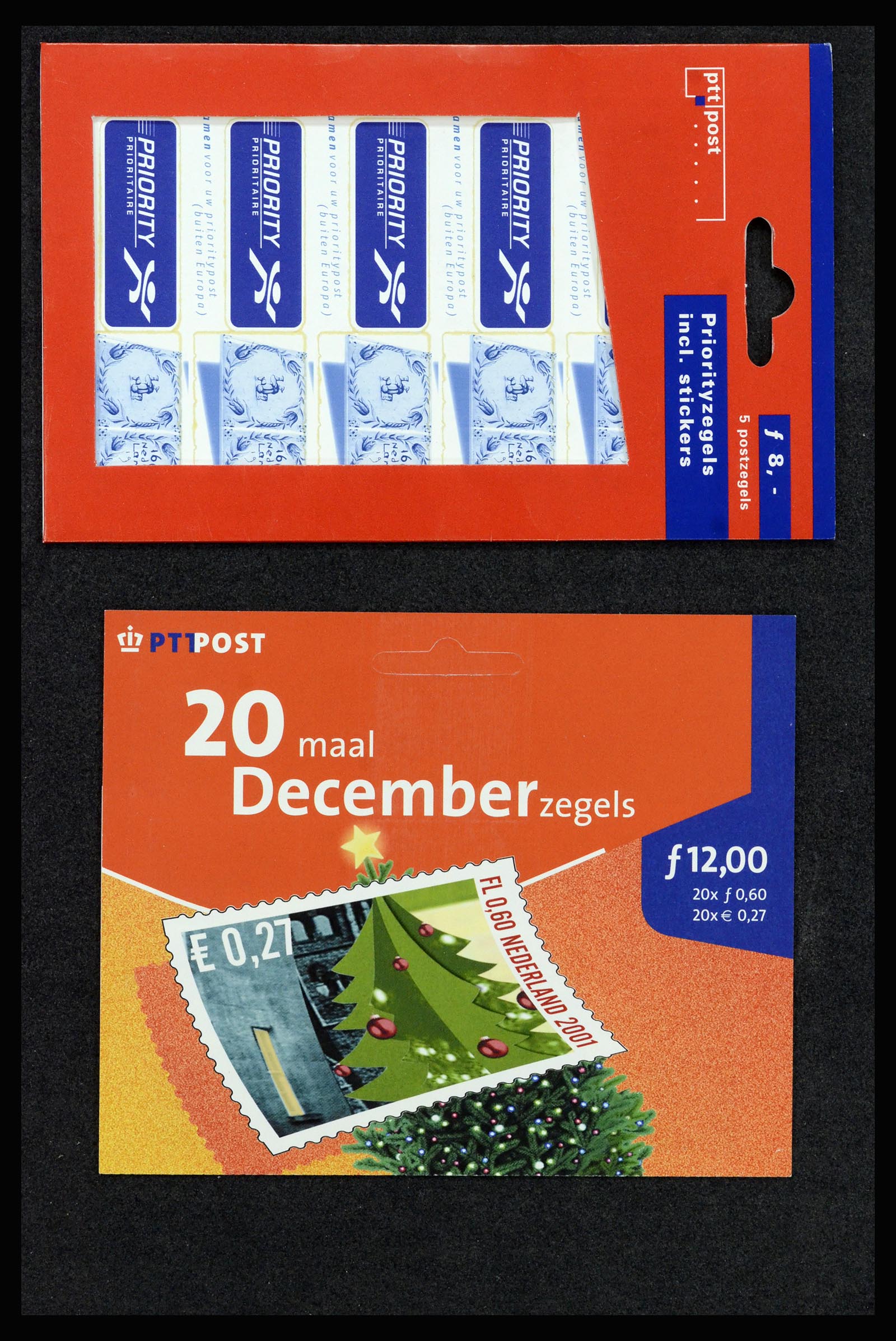 37093 016 - Postzegelverzameling 37093 Nederland hangmapjes 1993-2004.