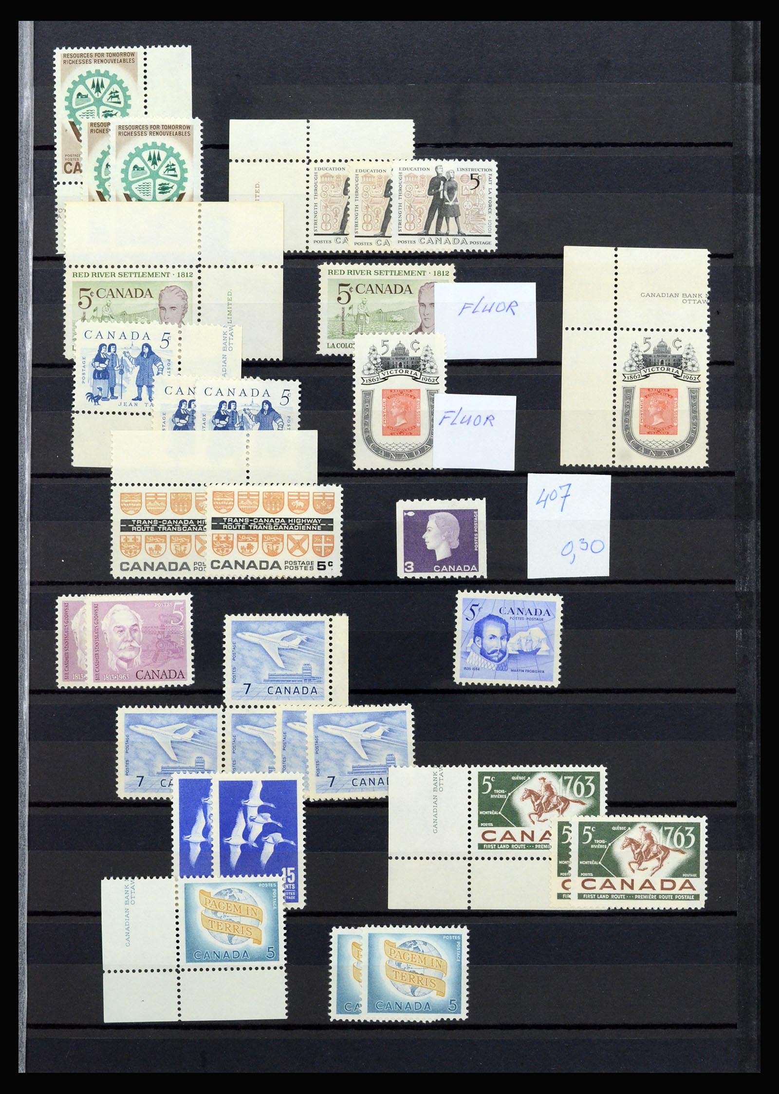 37094 007 - Postzegelverzameling 37094 Canada 1953-2010.