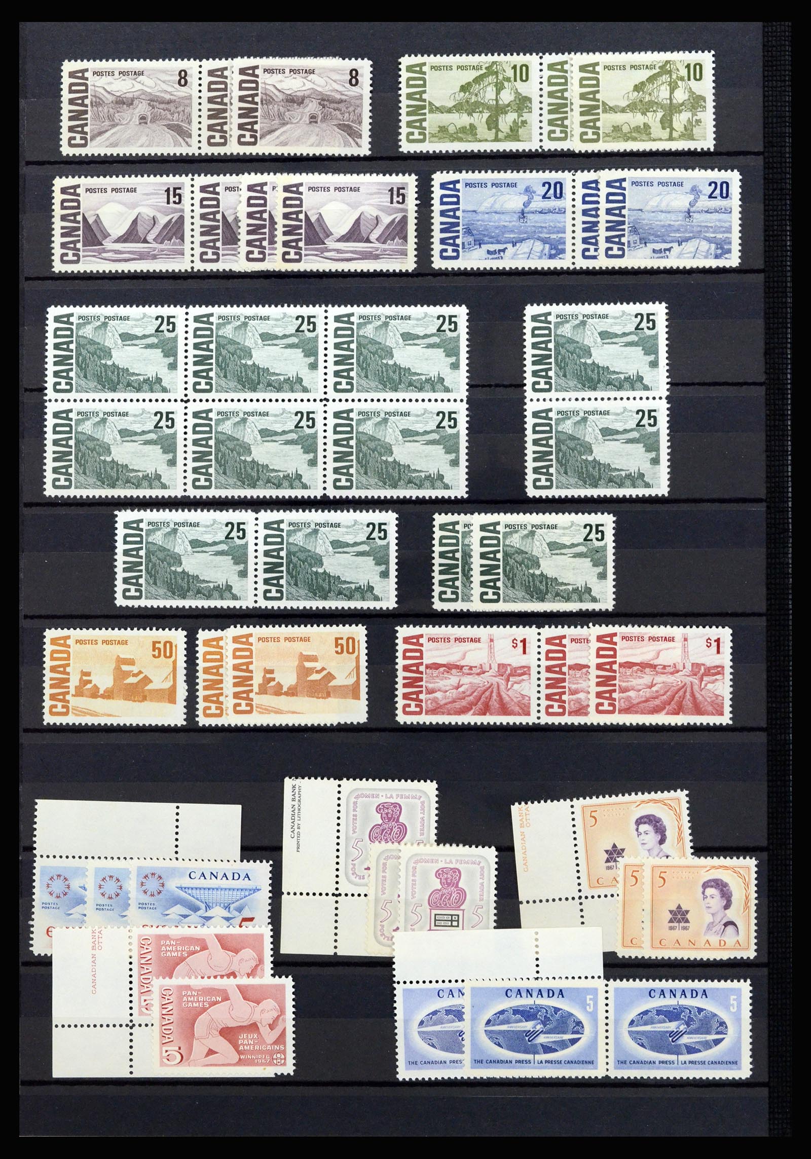 37094 014 - Postzegelverzameling 37094 Canada 1953-2010.