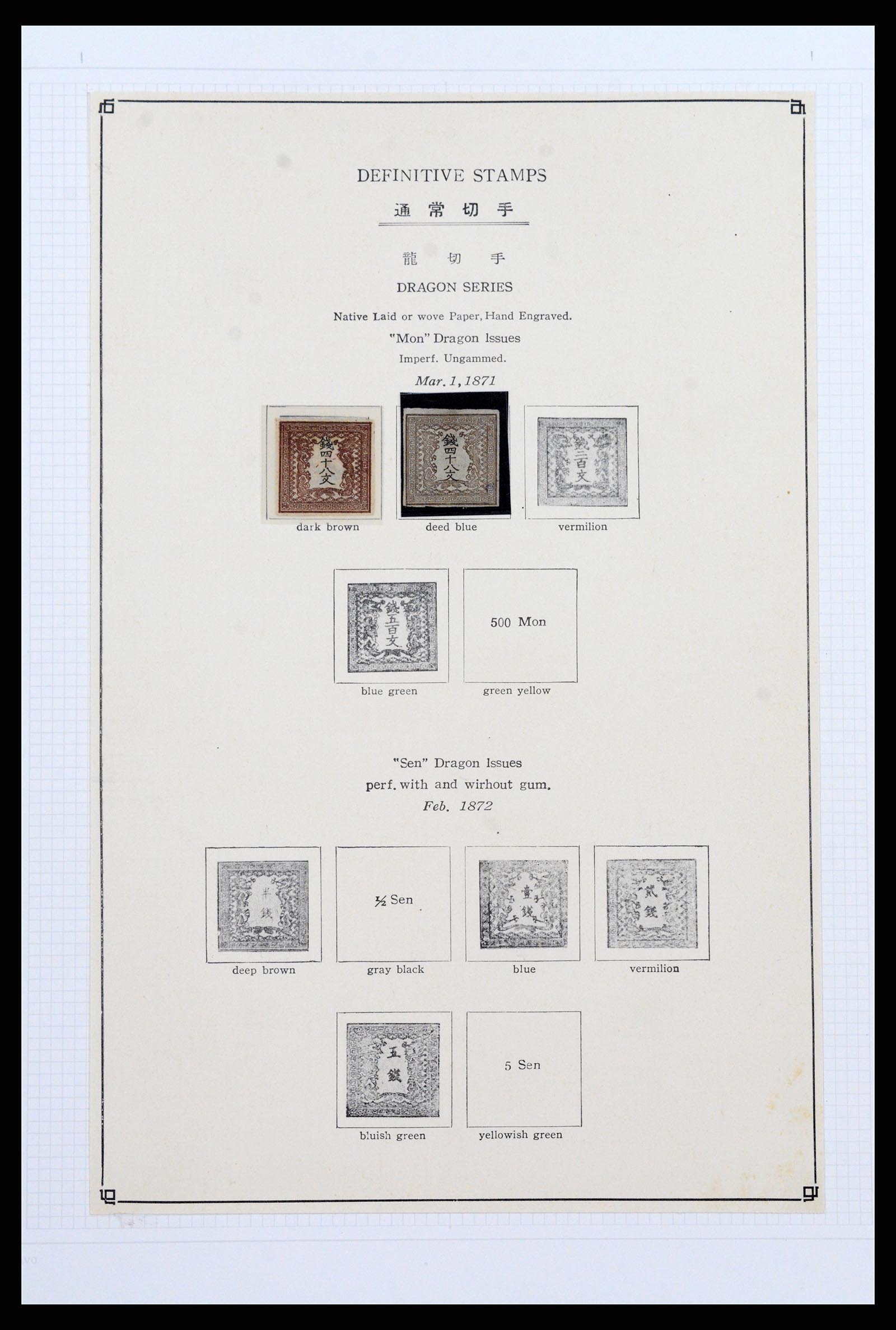 37095 001 - Postzegelverzameling 37095 Japan 1871-2000.