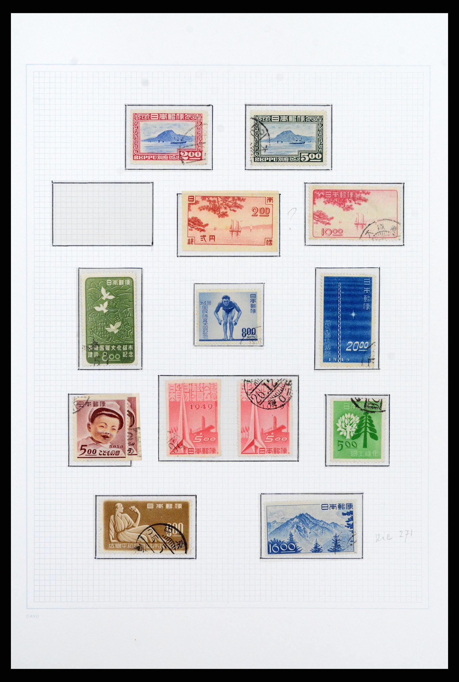 37095 034 - Postzegelverzameling 37095 Japan 1871-2000.
