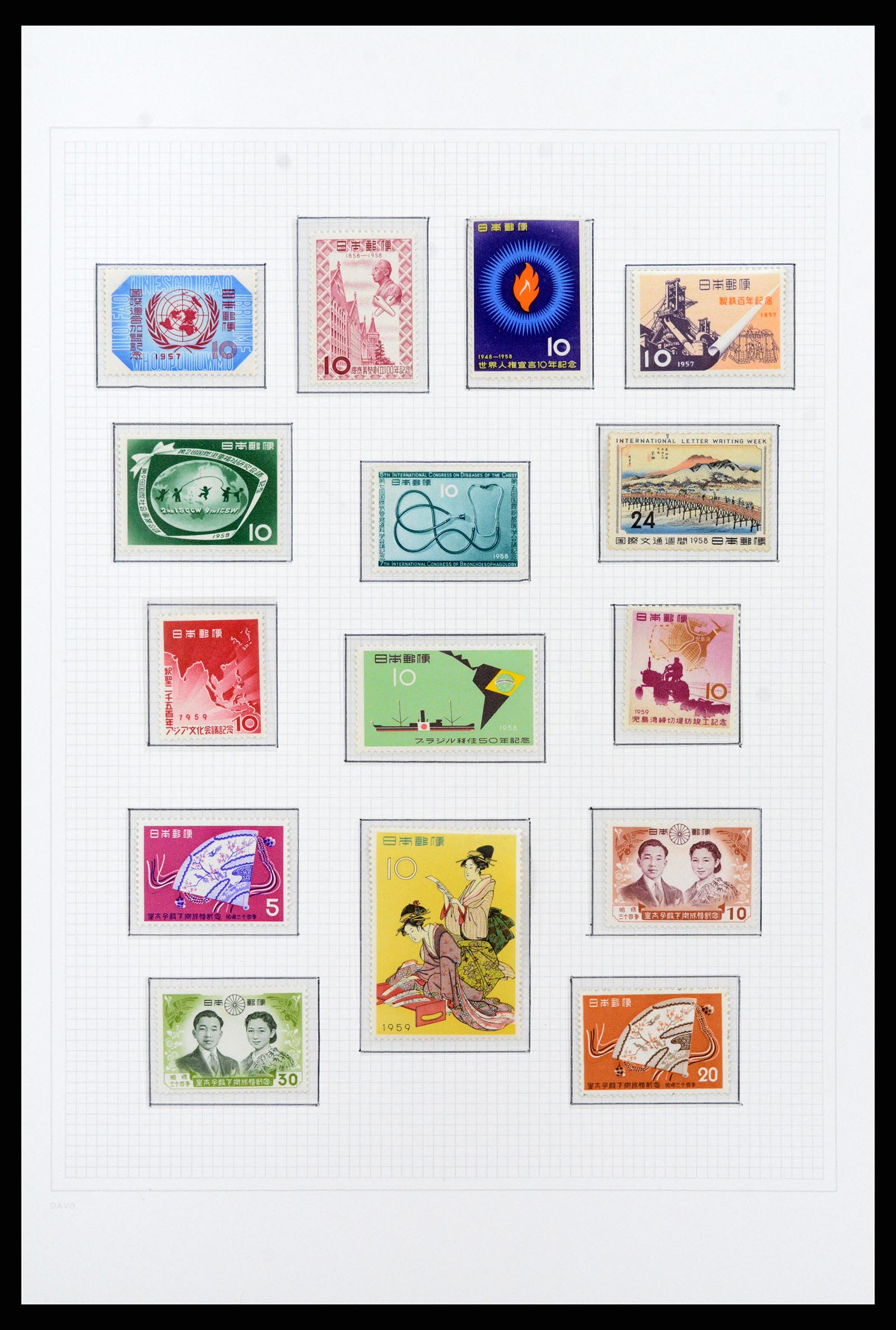 37095 058 - Postzegelverzameling 37095 Japan 1871-2000.