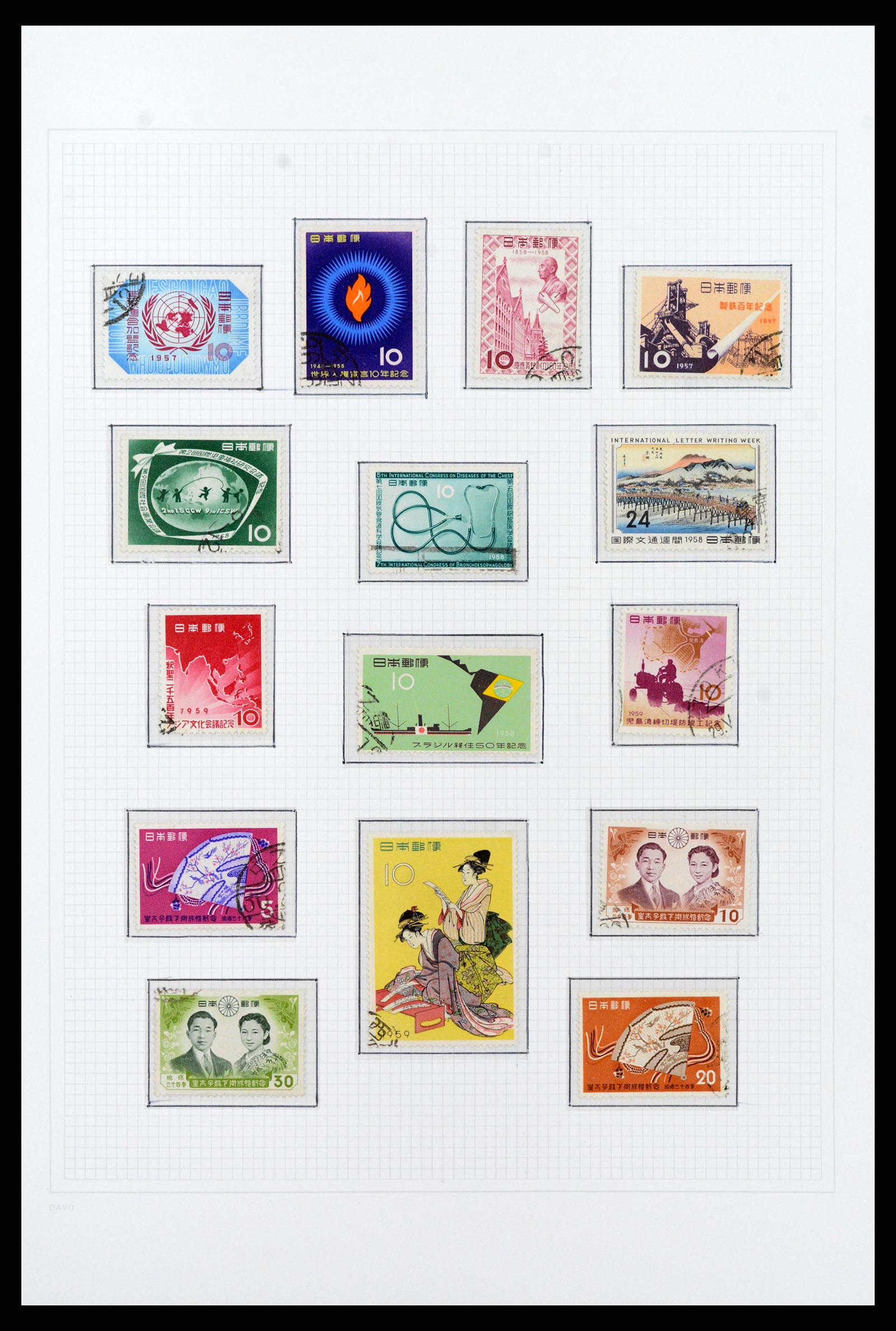 37095 059 - Postzegelverzameling 37095 Japan 1871-2000.