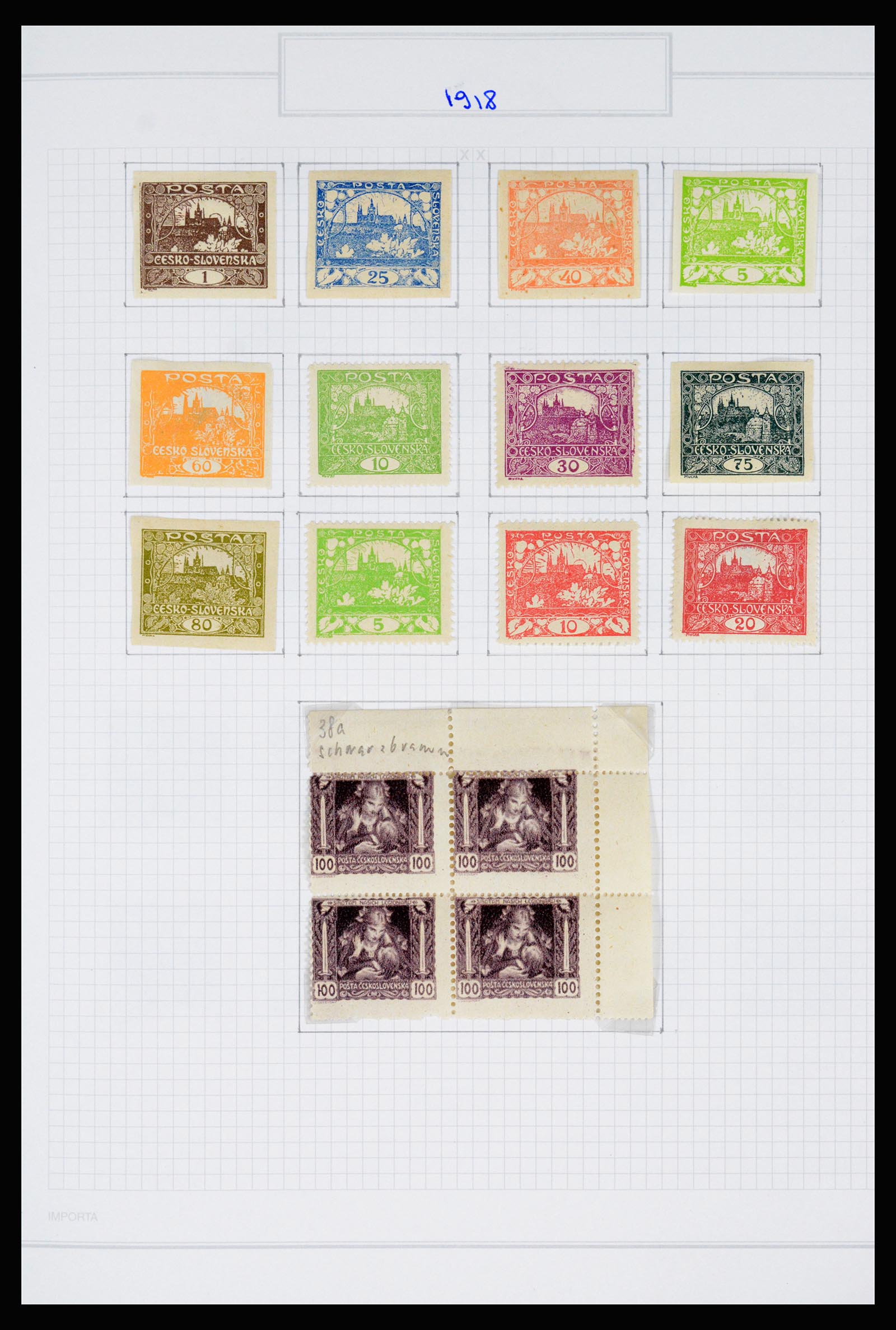 37096 002 - Postzegelverzameling 37096 Tsjechoslowakije 1918-2018.