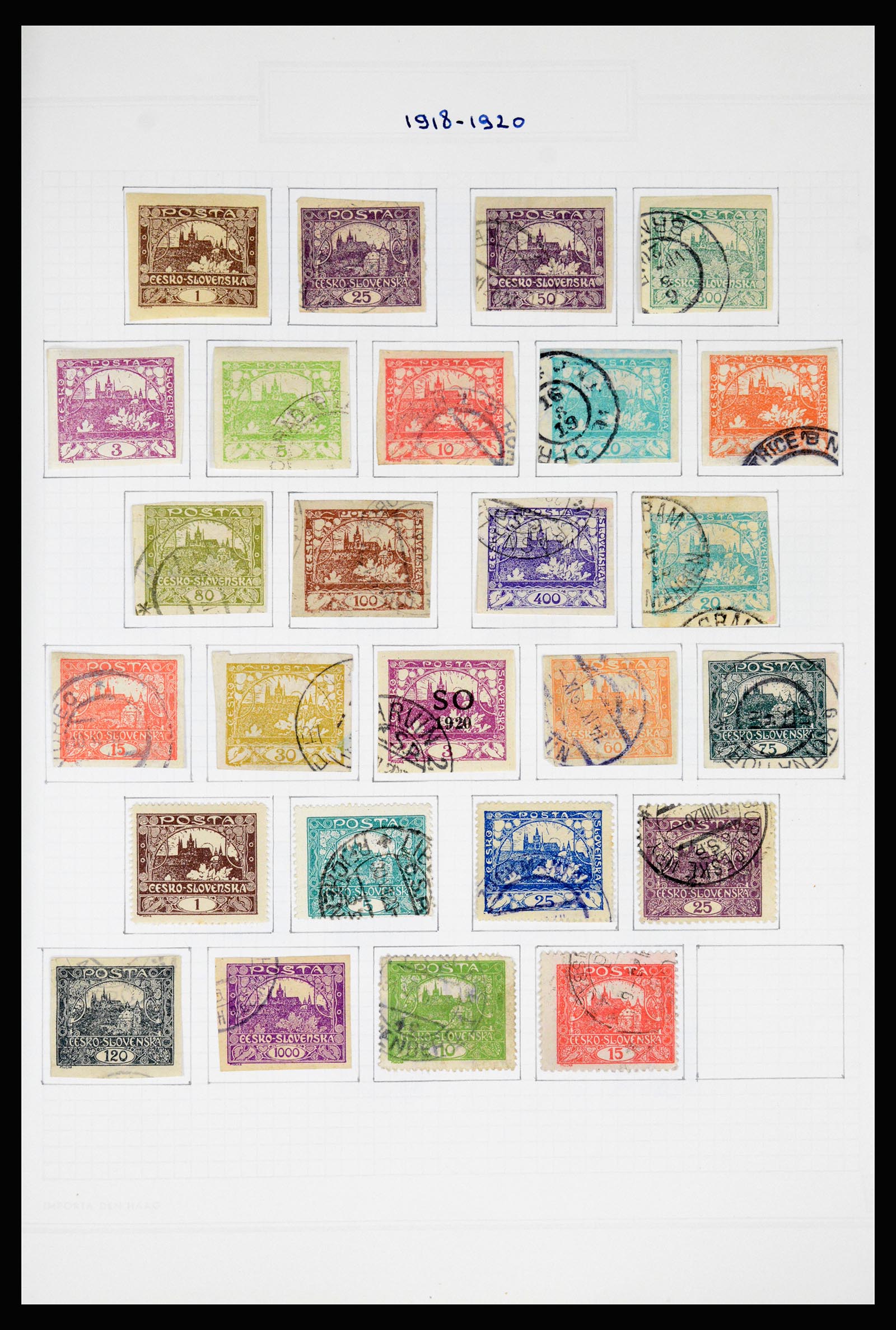 37096 007 - Postzegelverzameling 37096 Tsjechoslowakije 1918-2018.