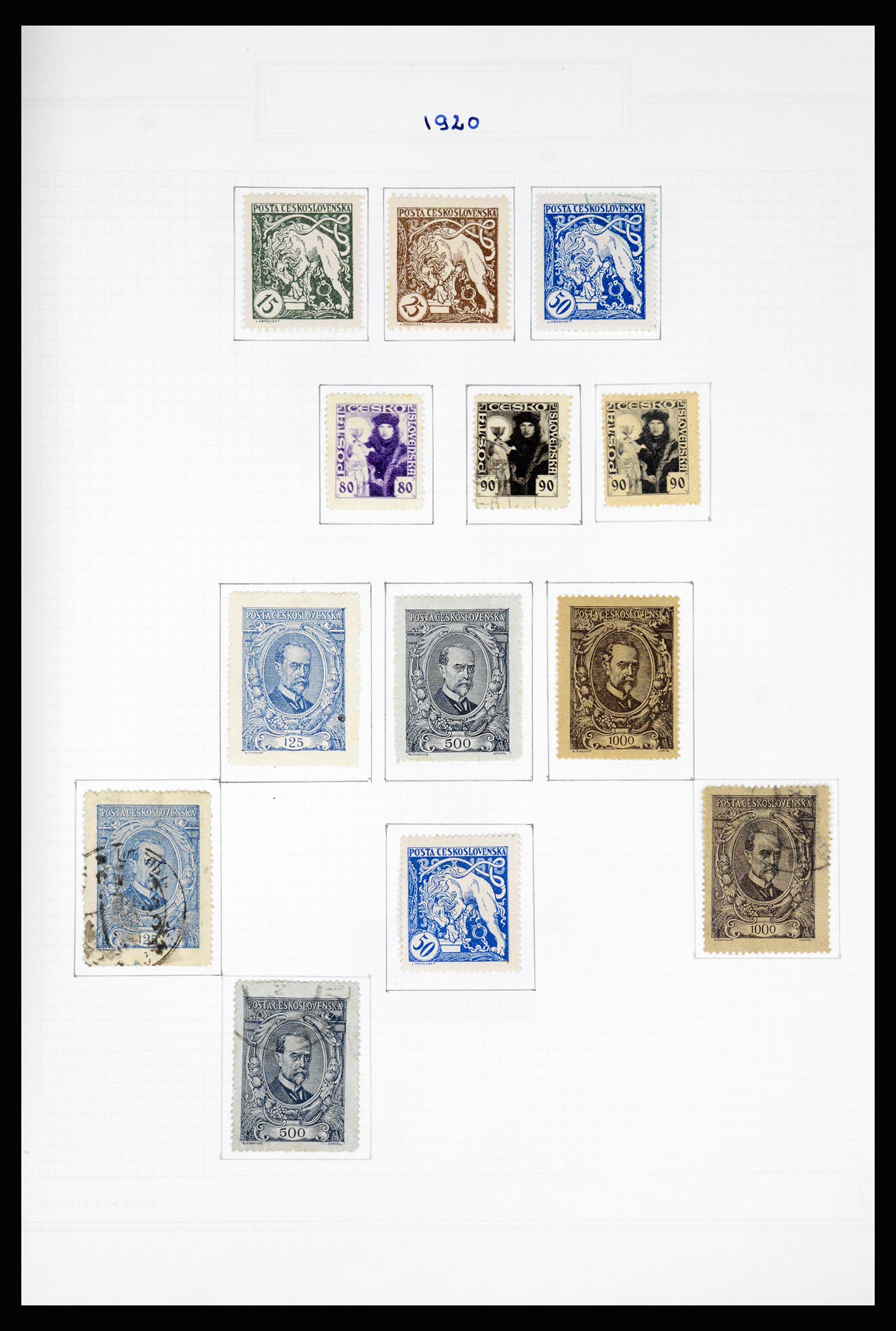 37096 010 - Postzegelverzameling 37096 Tsjechoslowakije 1918-2018.