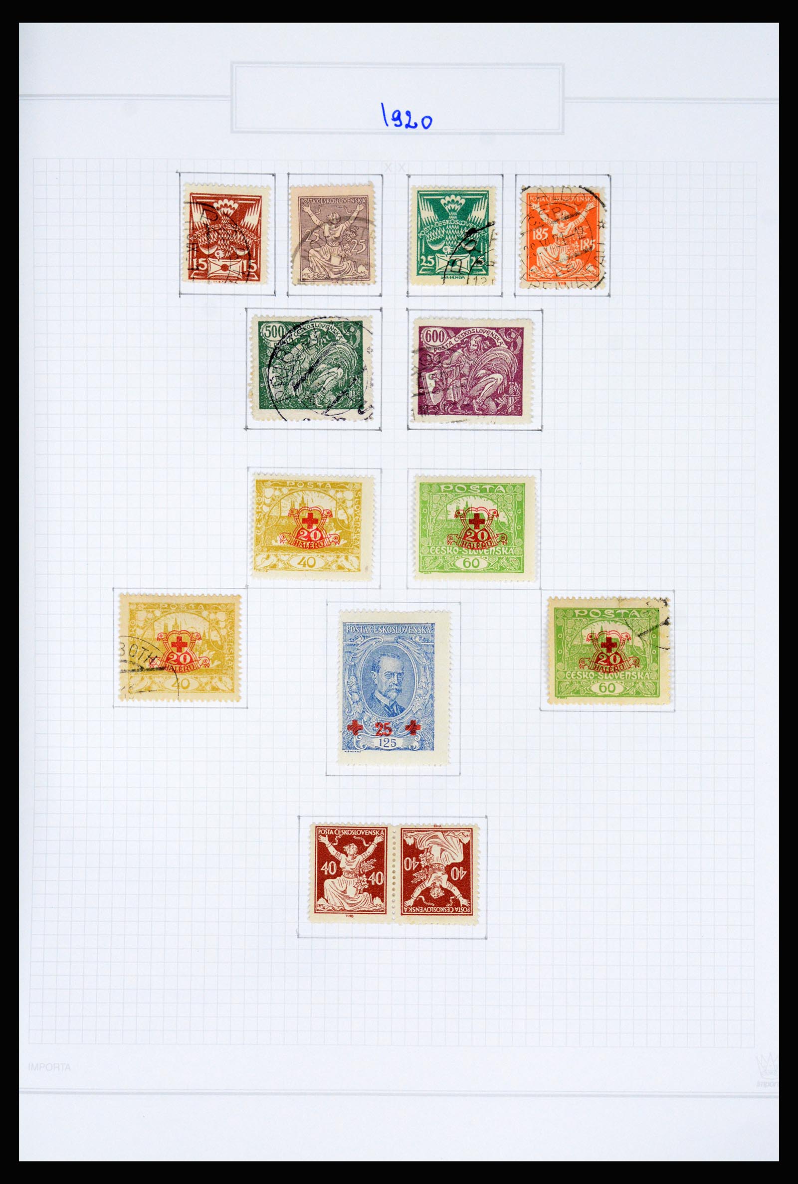 37096 011 - Postzegelverzameling 37096 Tsjechoslowakije 1918-2018.